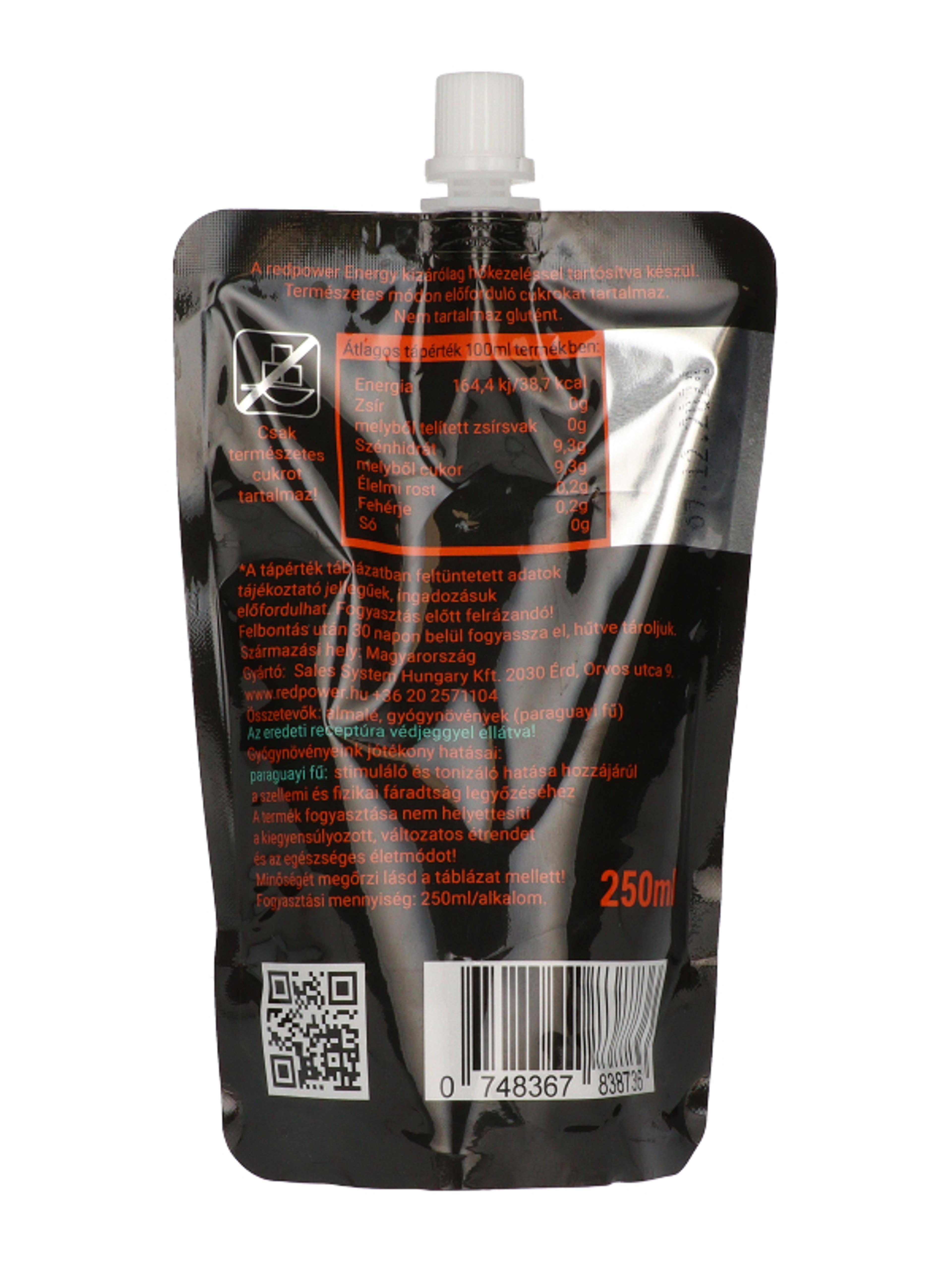 Red Power Energy funkciónális ital - 250 ml-3