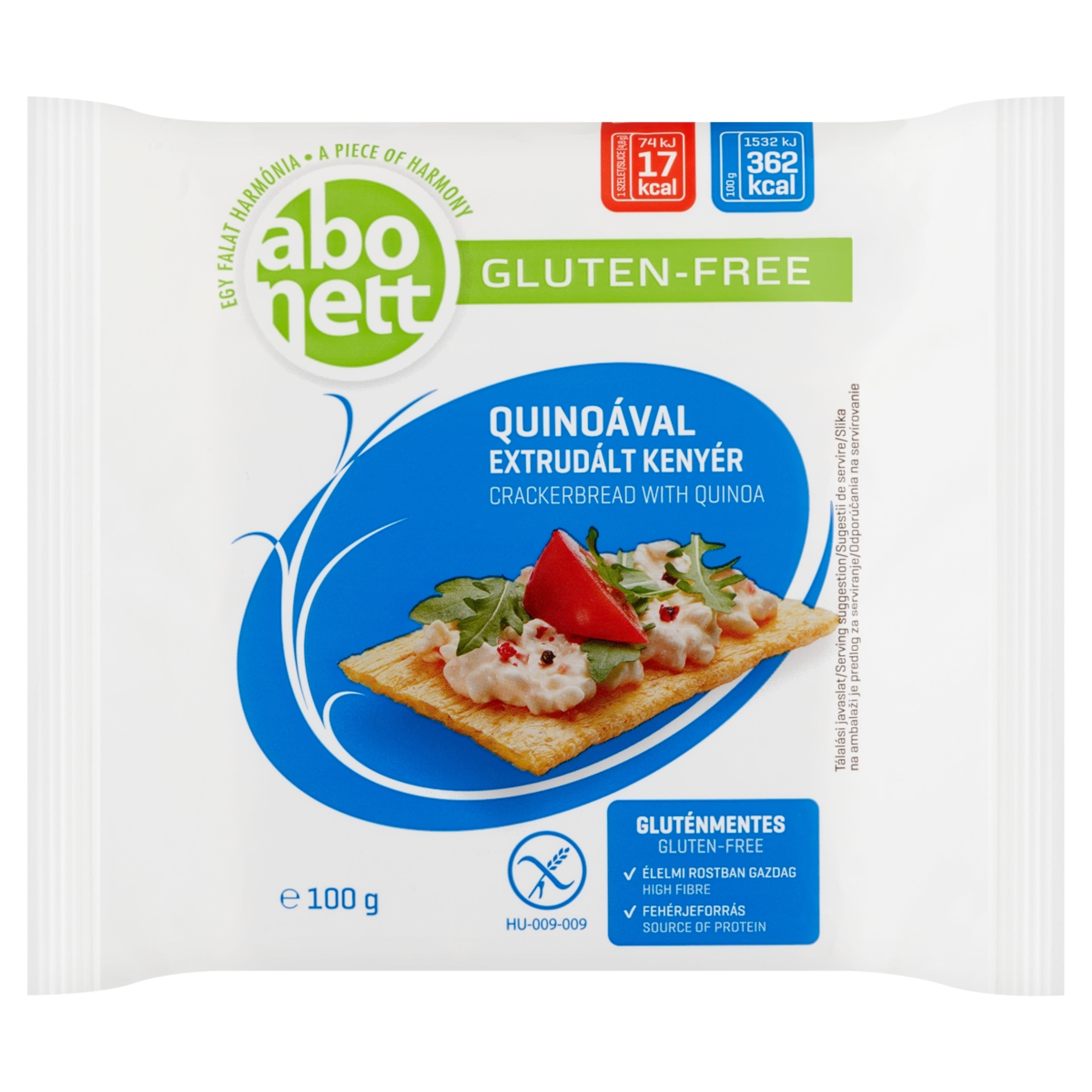 Abonett gluténmentes extrudált kenyér quionaval - 100 g-1
