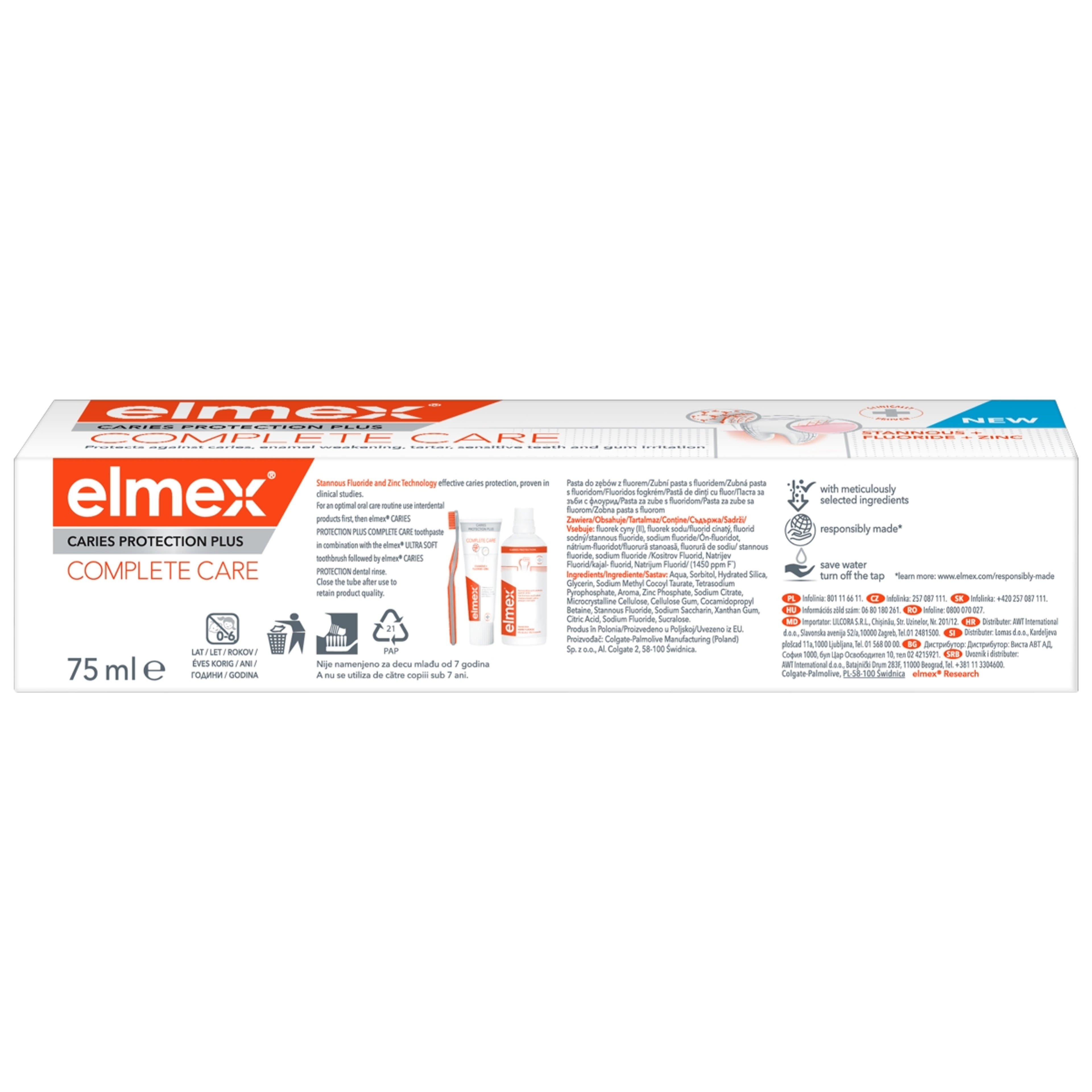 Elmex Caries Protection Complete Care fogkrém - 75 ml