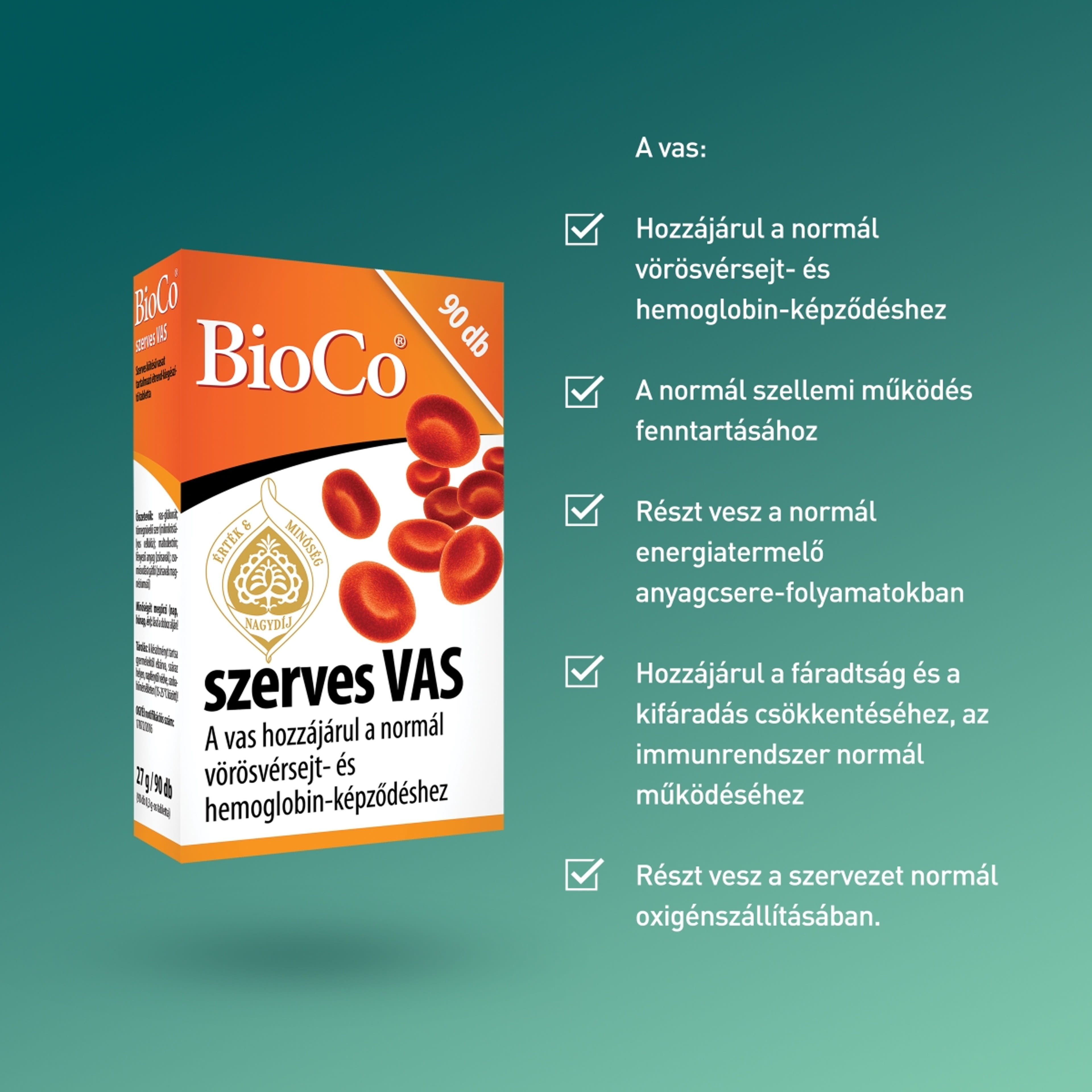 Bioco szerves vas tabletta - 90 db-4