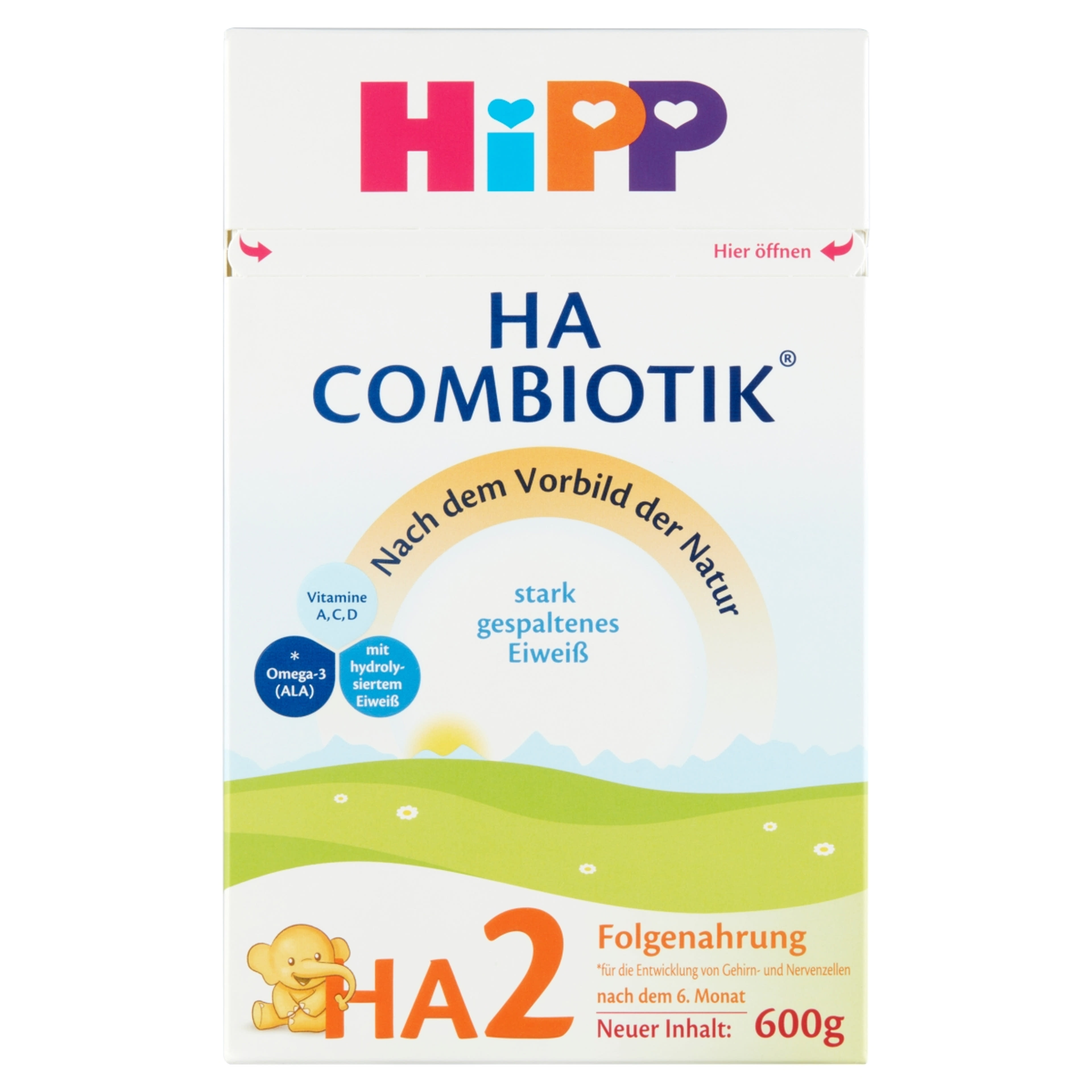 Hipp HA2 combiotik tápszer 6 hónapos - 600 g-1