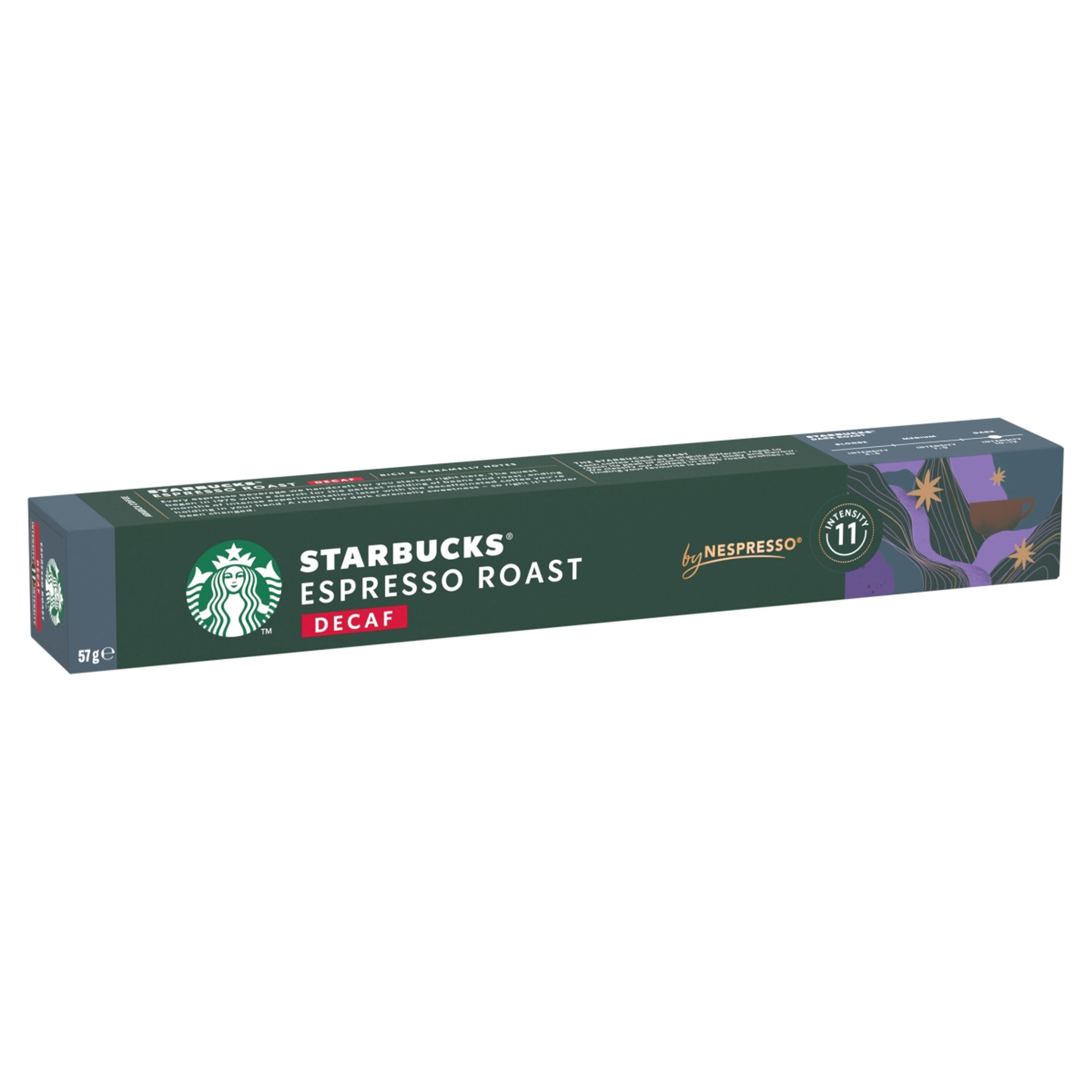 Starbucks by Nespresso Espresso Roast koffeinmentes kávékapszula - 10 db-3