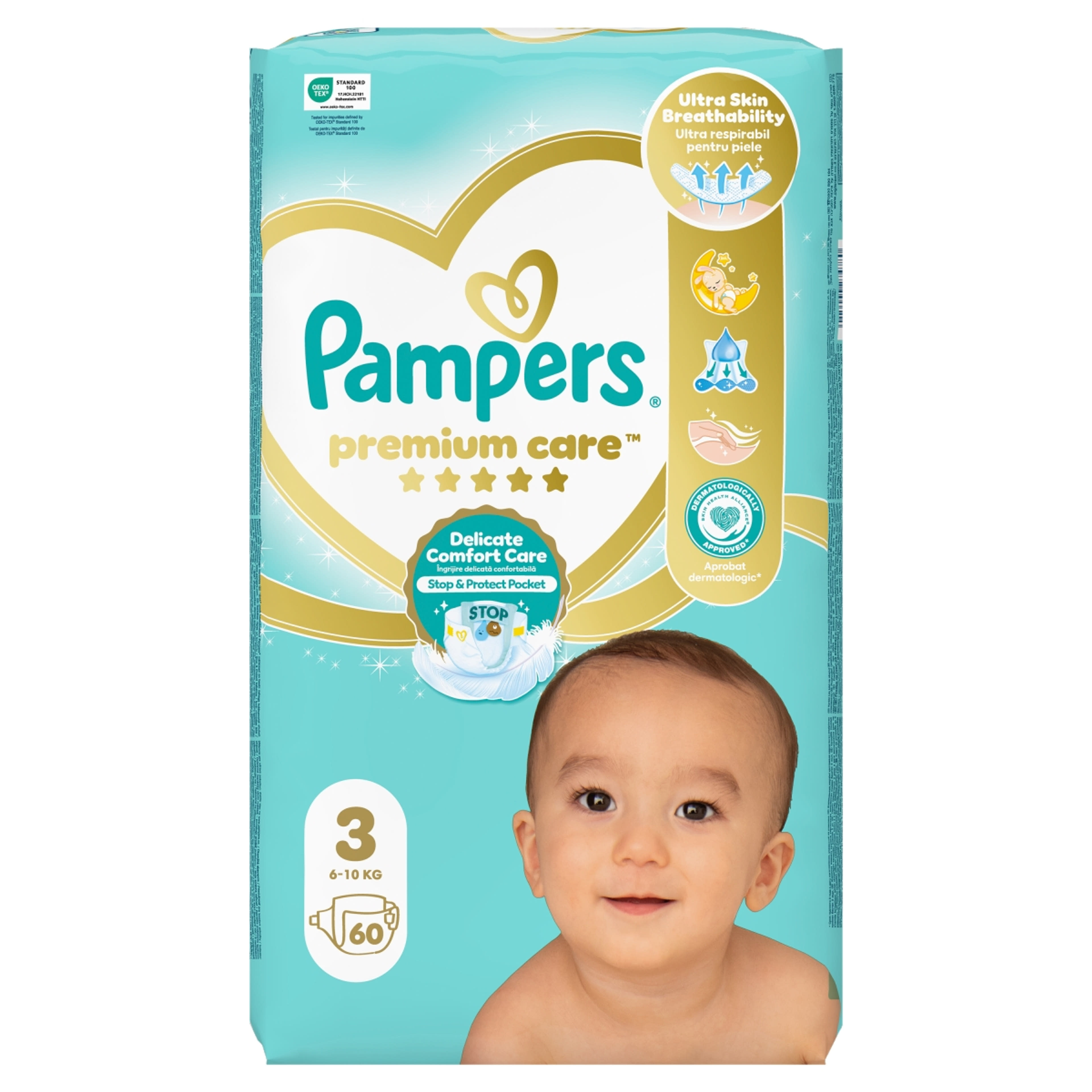 Pampers Premium Care Pelenka 3-as 6-10kg - 60 db-1