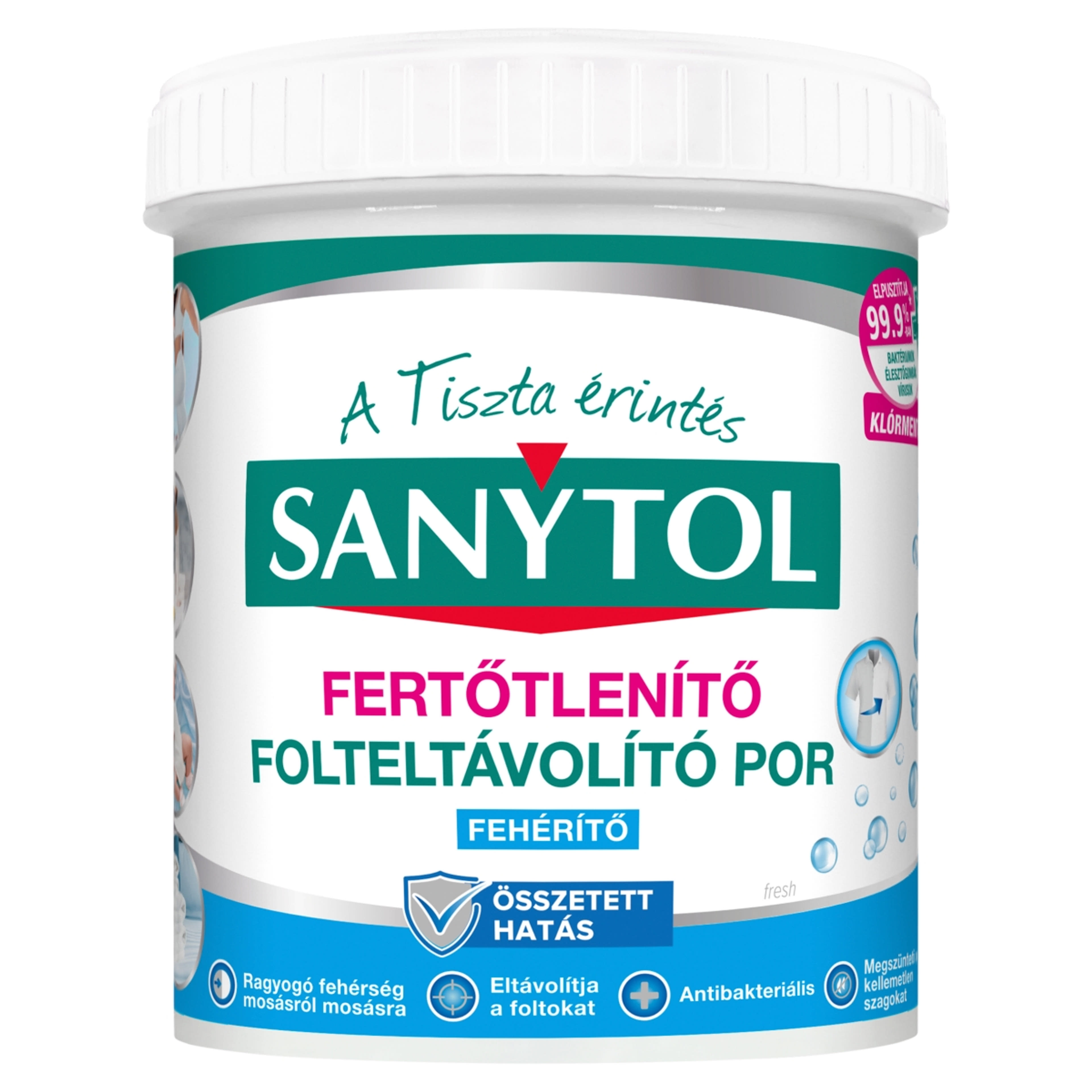 Sanytol Fertőtlenítő Folteltávolító Fehér Textíliához Por - 450 g-1