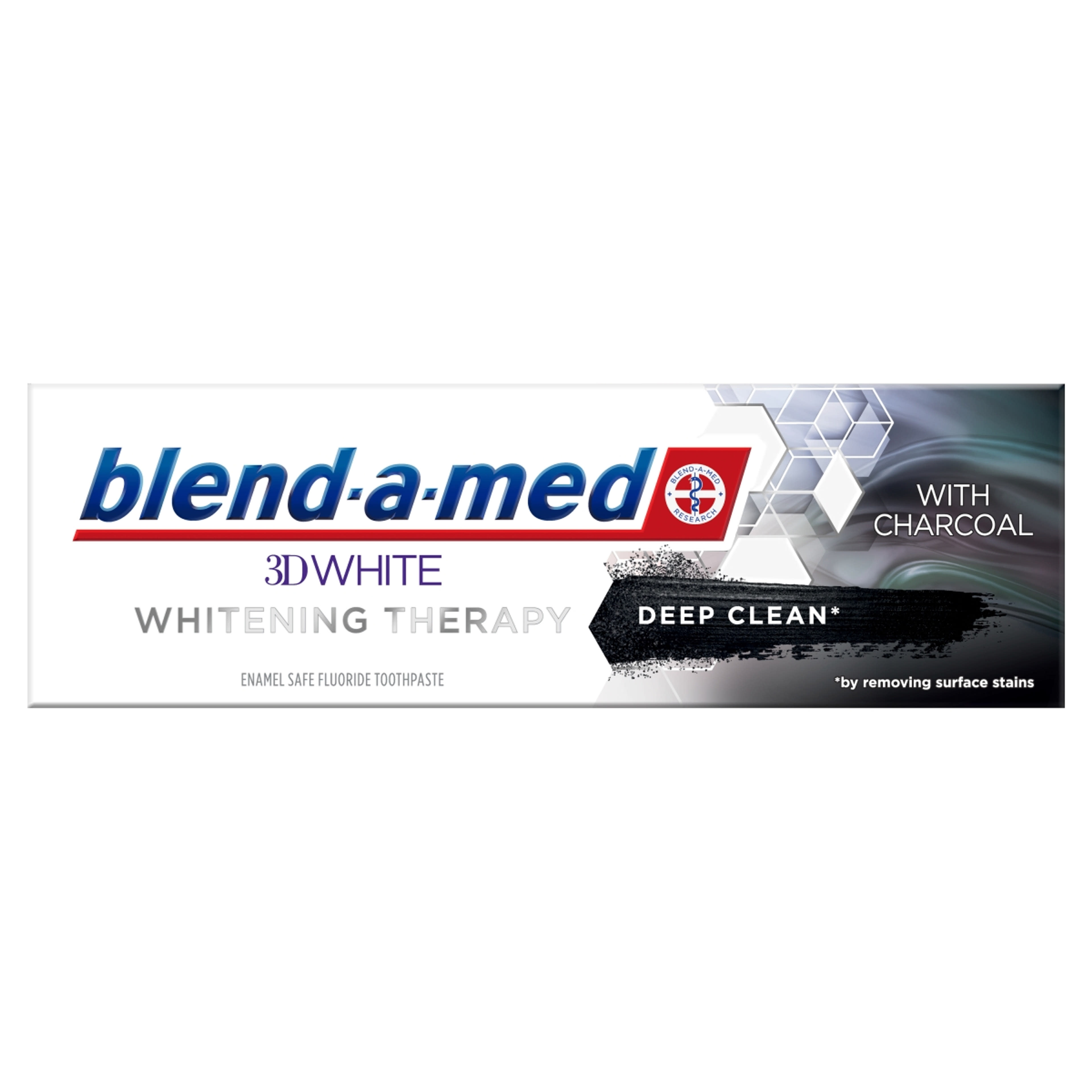 Blend-a-Med 3D white deep clean charcoal fogkrém - 75 ml