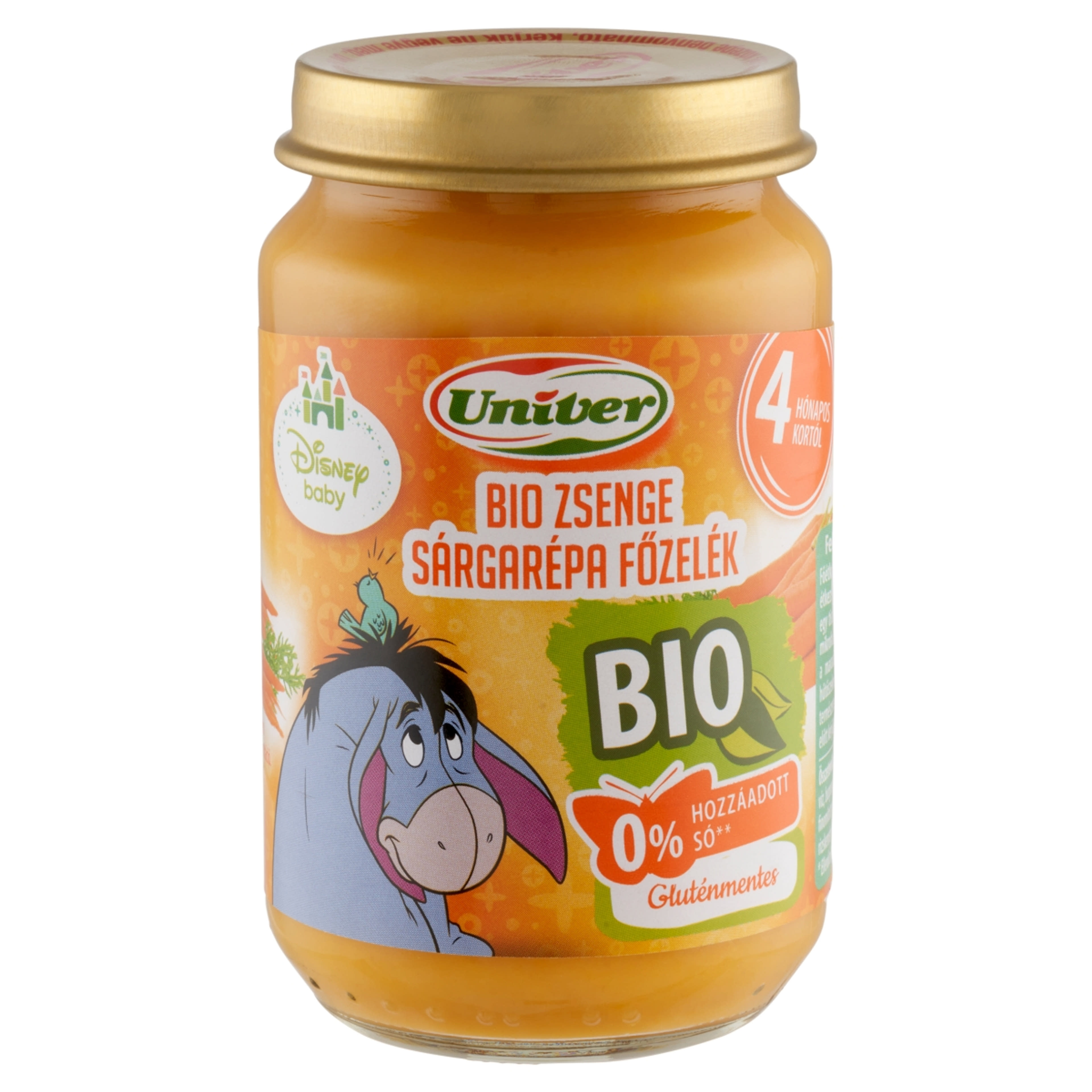 Univer Bébiétel Zsenge Sárgarépa Főzelék Ízesítéssel 4 Hónapos Kortól - 163 g-2