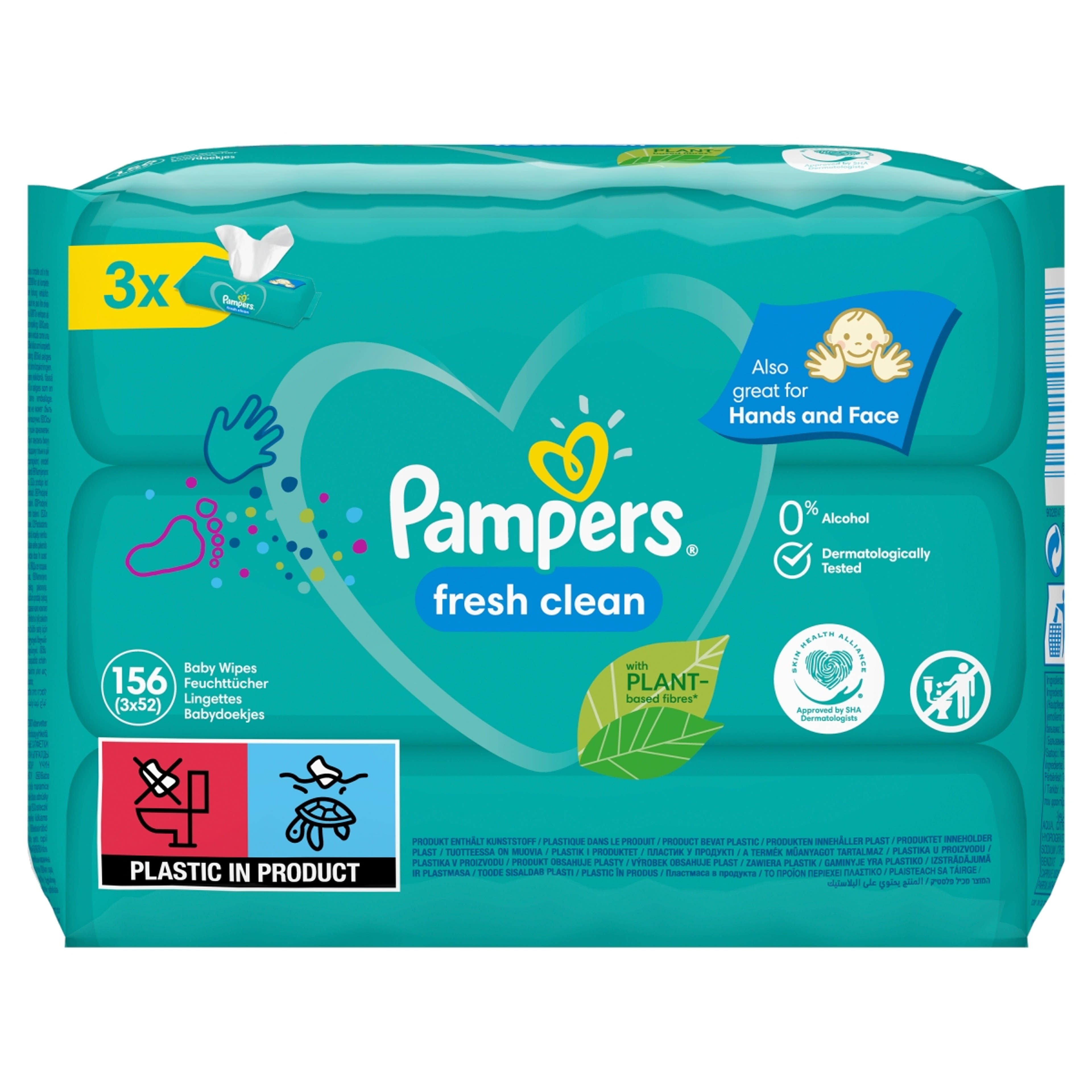 Pampers törlőkendő fresh clean (3*52) - 156 db-1