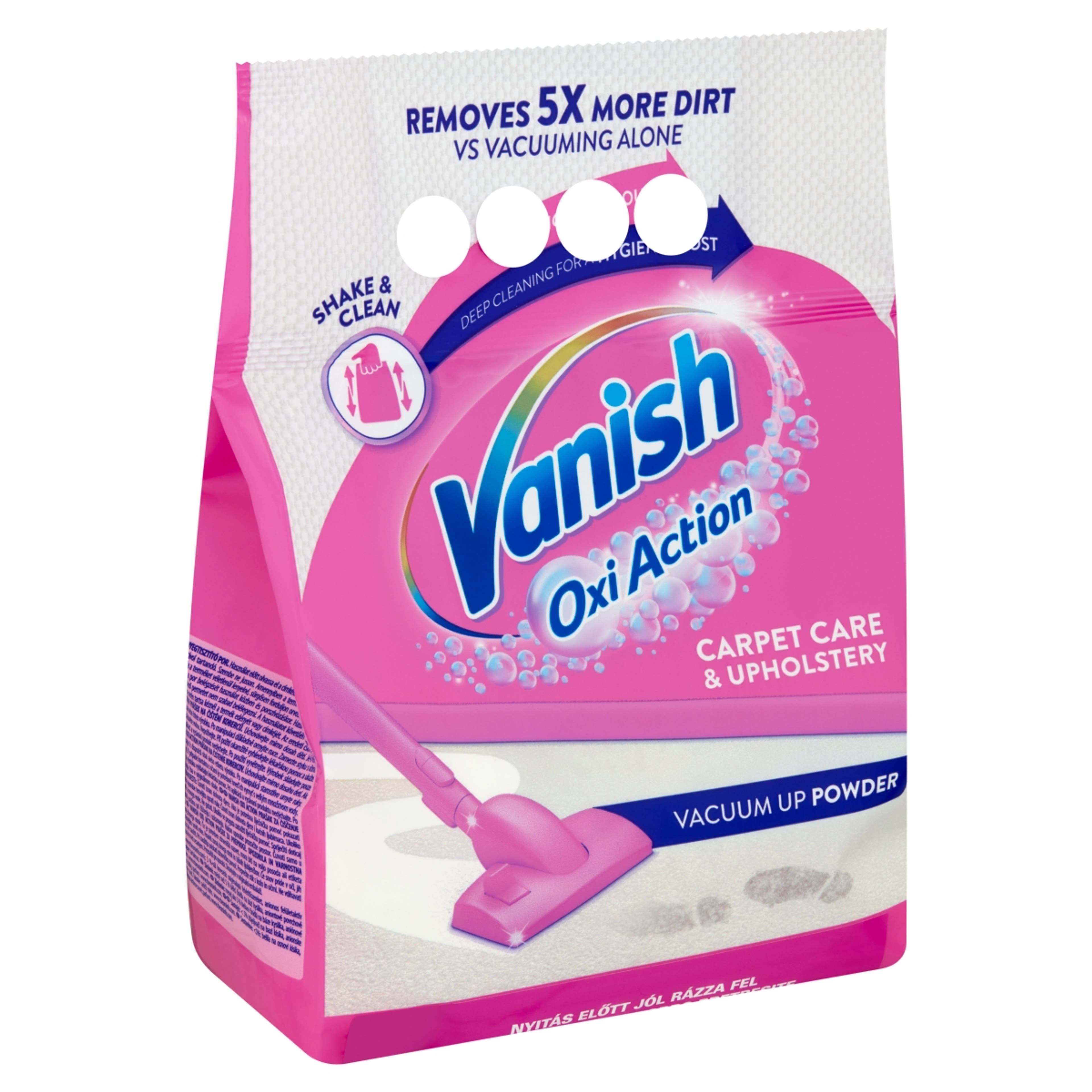 Vanish Shake & Clean Szőnyegtisztító Por - 650 g-2