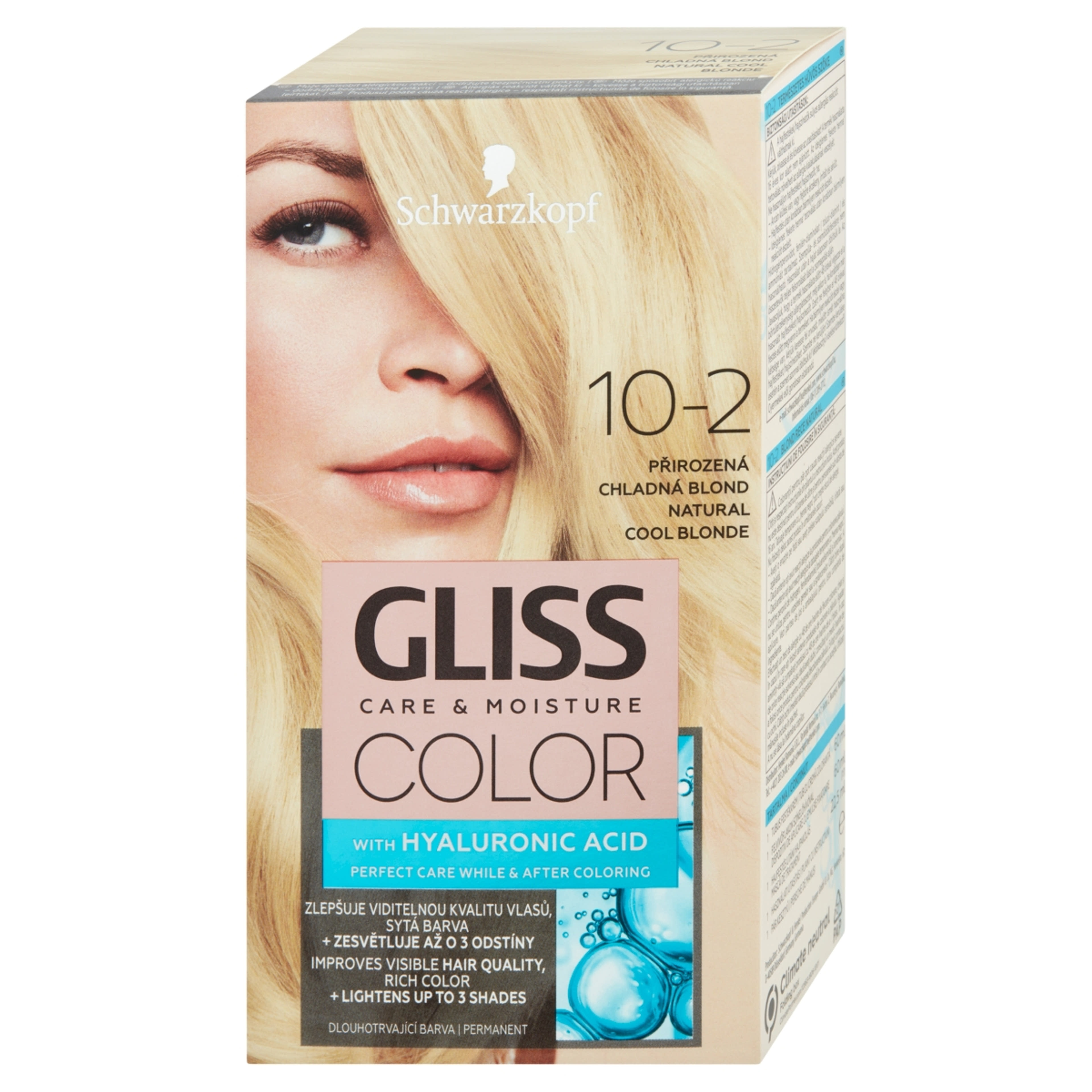 Gliss Color tartós hajfesték 10-2 Természetes hűvös szőke - 1 db-3