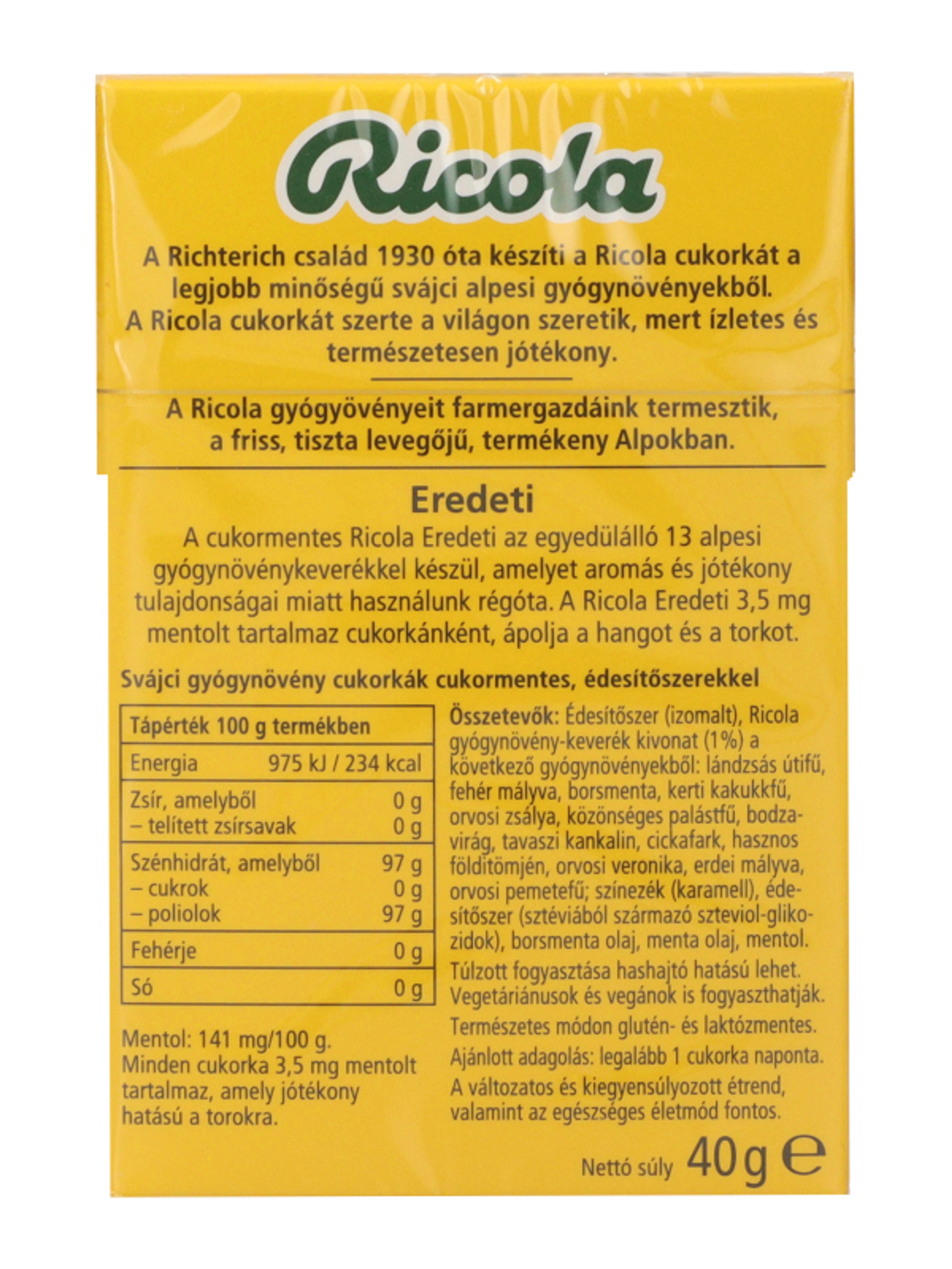 Ricola Original Herb gyógynövényes cukorka - 40 g-5