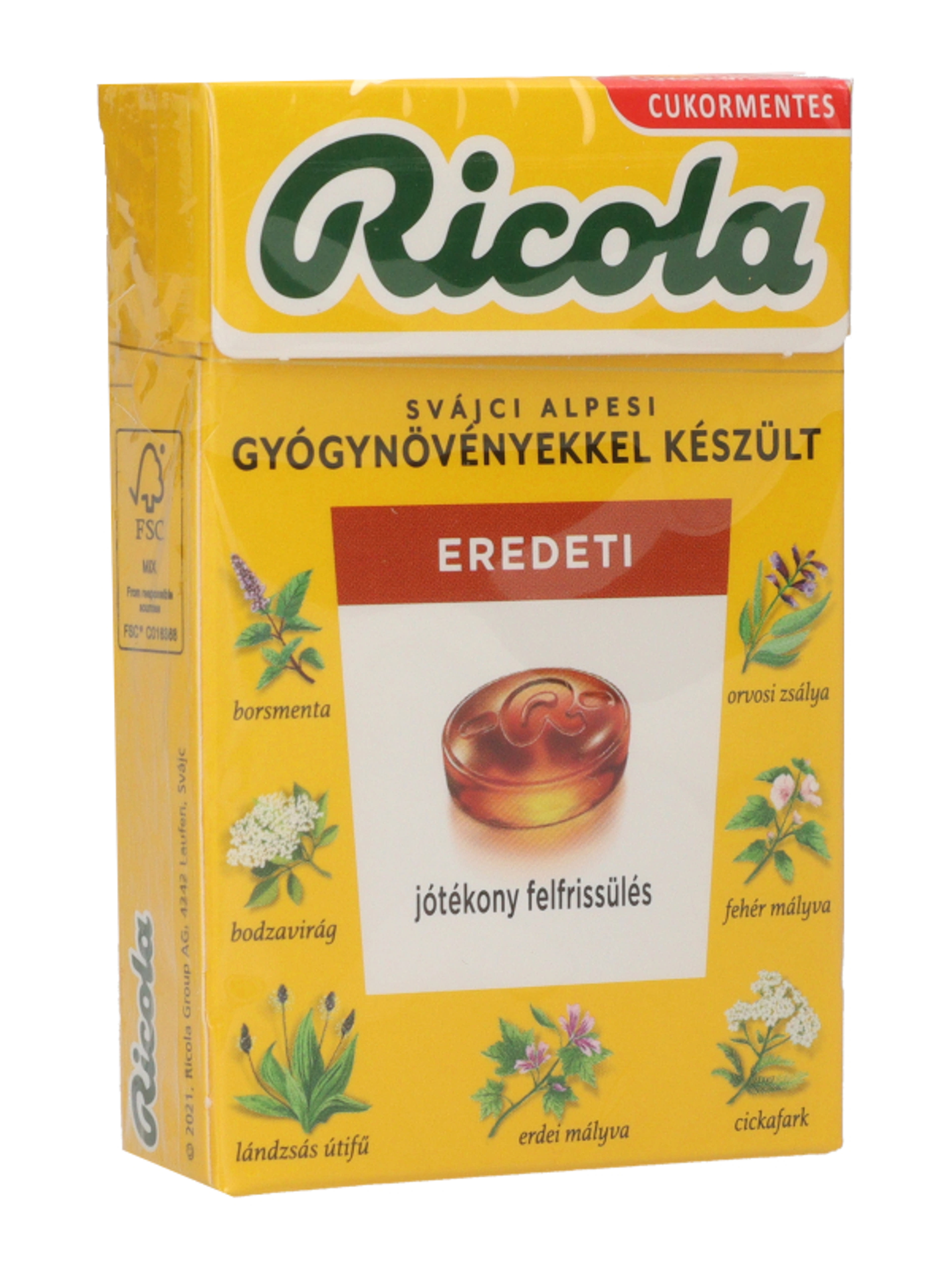 Ricola Original Herb gyógynövényes cukorka - 40 g-6