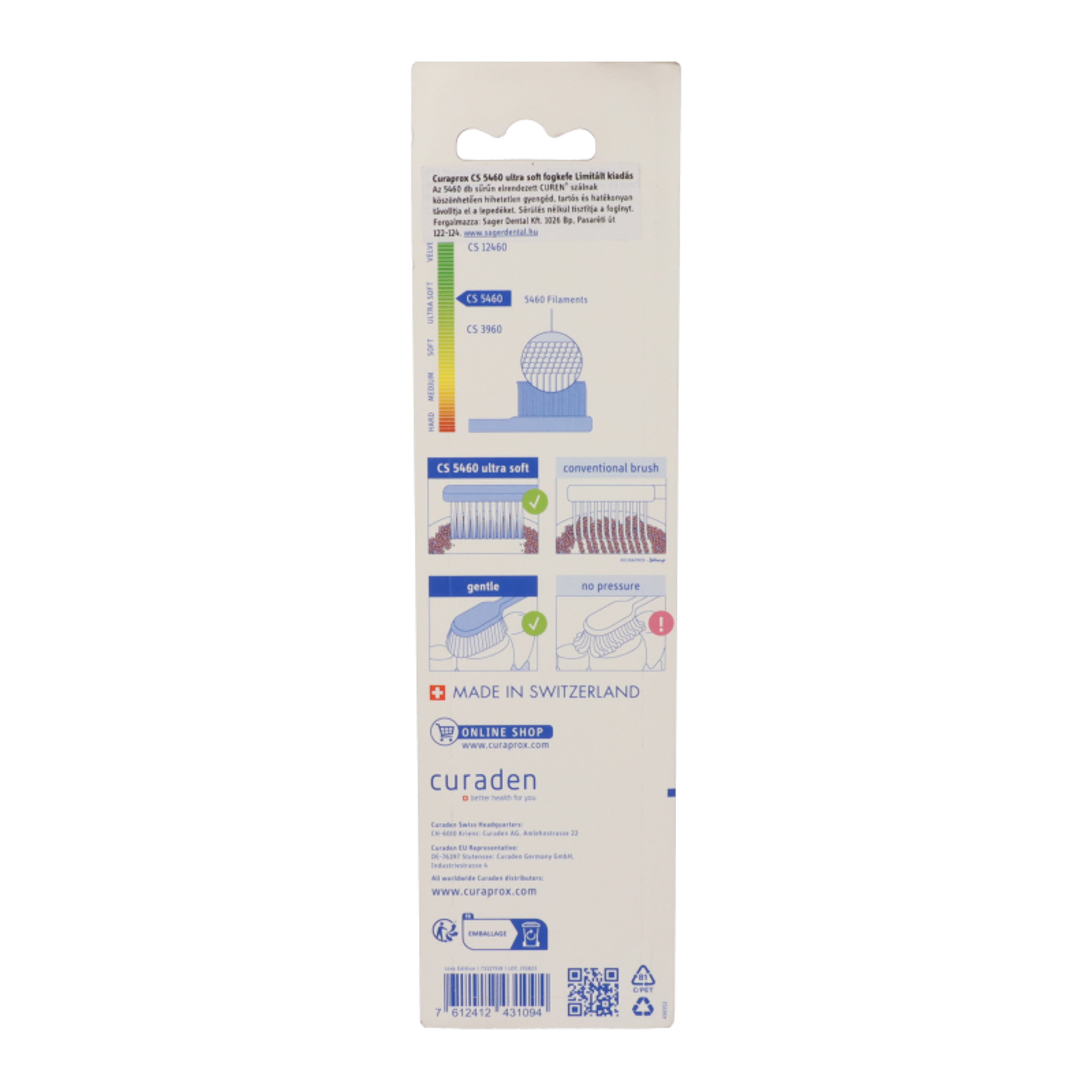 Curaprox CS5460 Ultra Soft fogkefe duo - 2 db-2