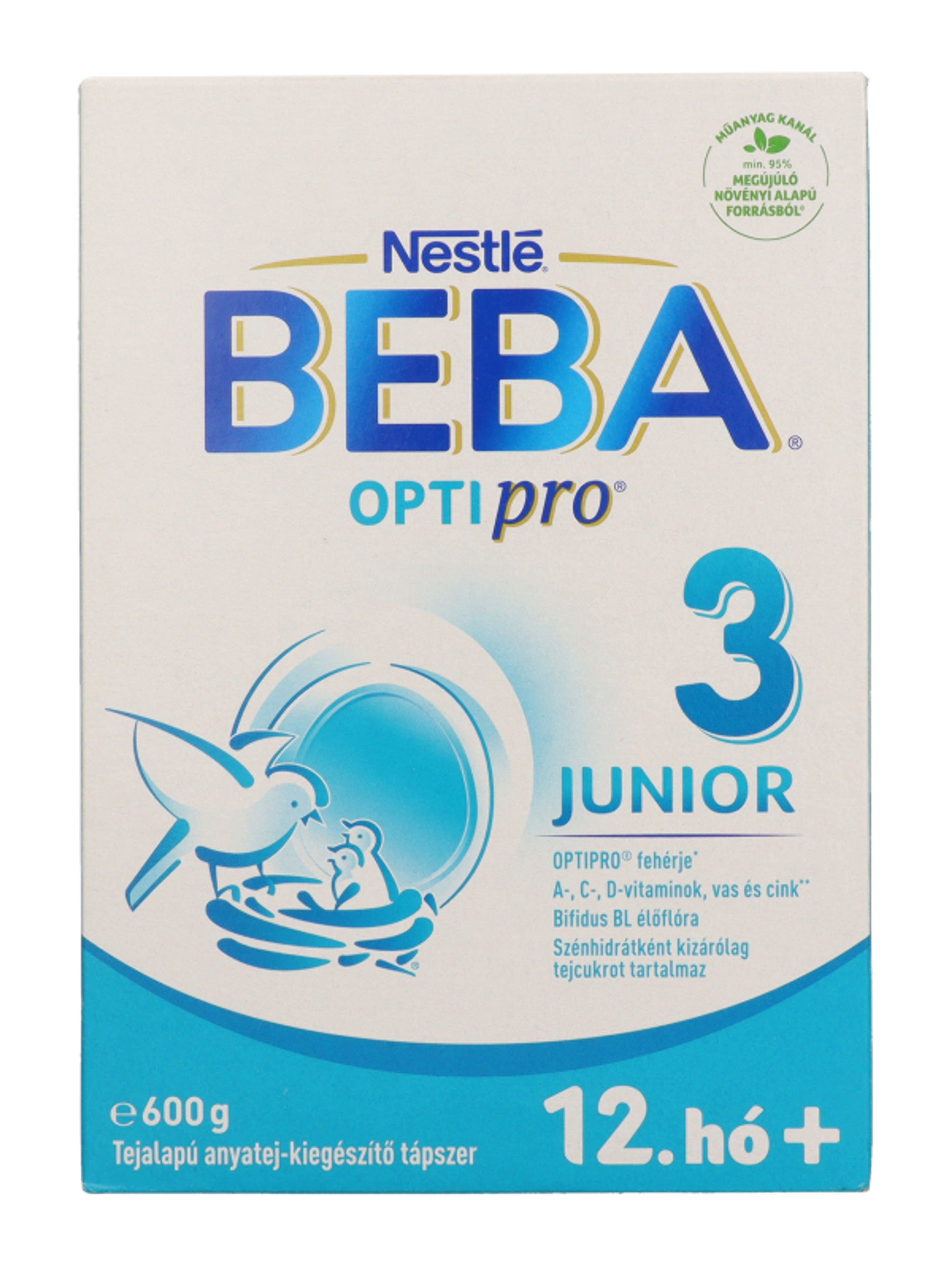 BEBA OPTIPRO Junior 3 tejalapú anyatej-kiegészítő tápszer 12. hónapos kortól - 600 g-4