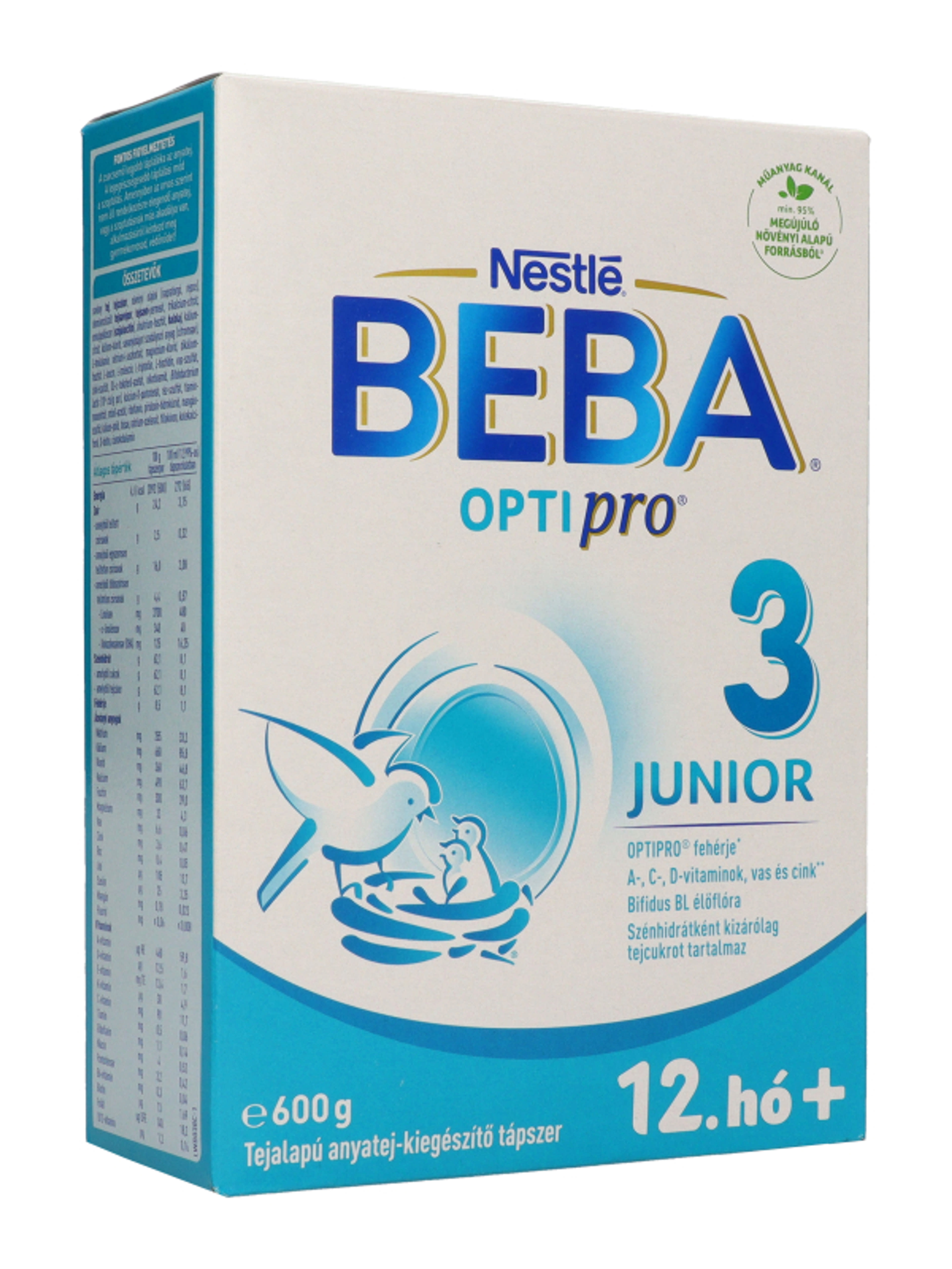 BEBA OPTIPRO Junior 3 tejalapú anyatej-kiegészítő tápszer 12. hónapos kortól - 600 g-7