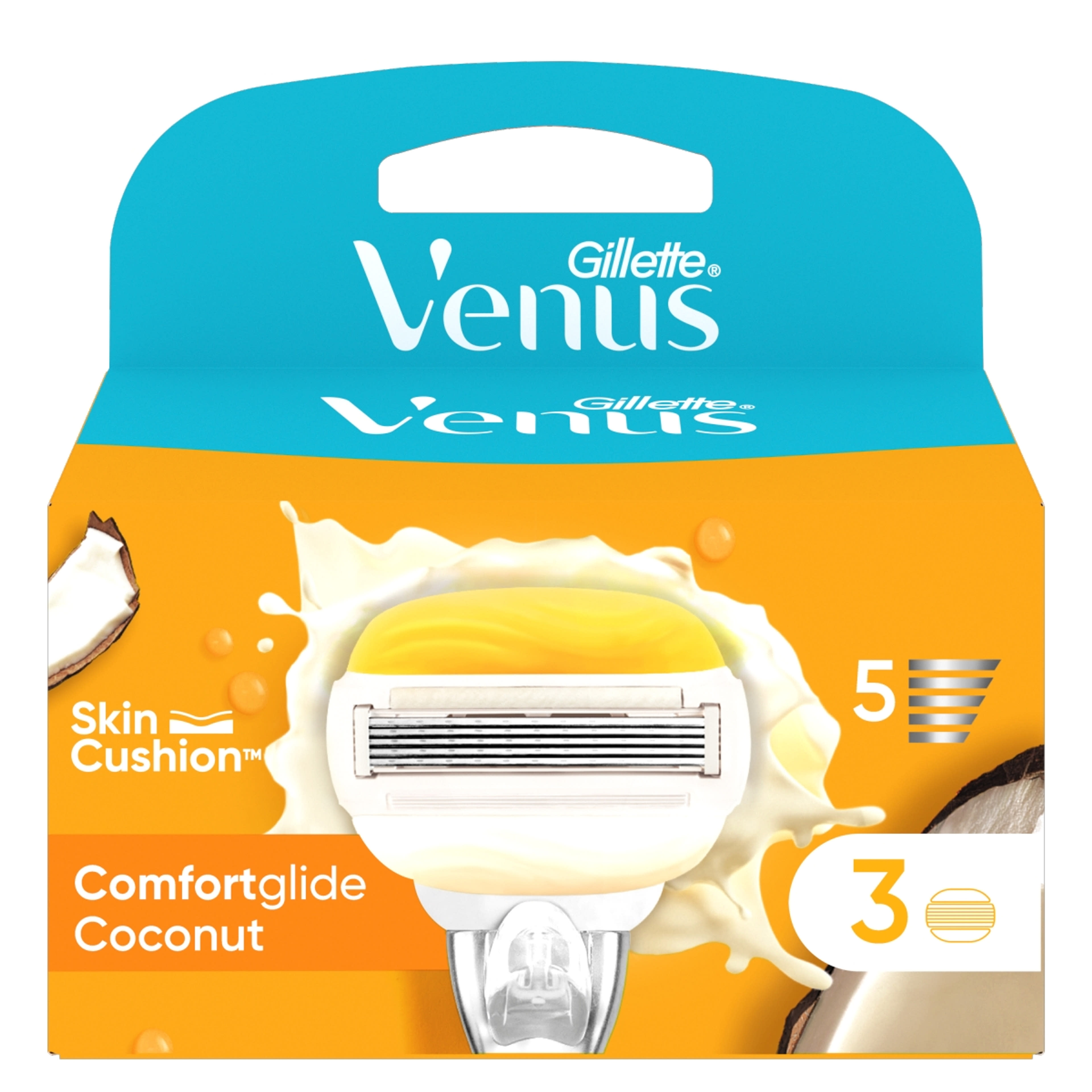 Gillette Venus ComfortGlide Coconut borotvabetét - 3 db-1