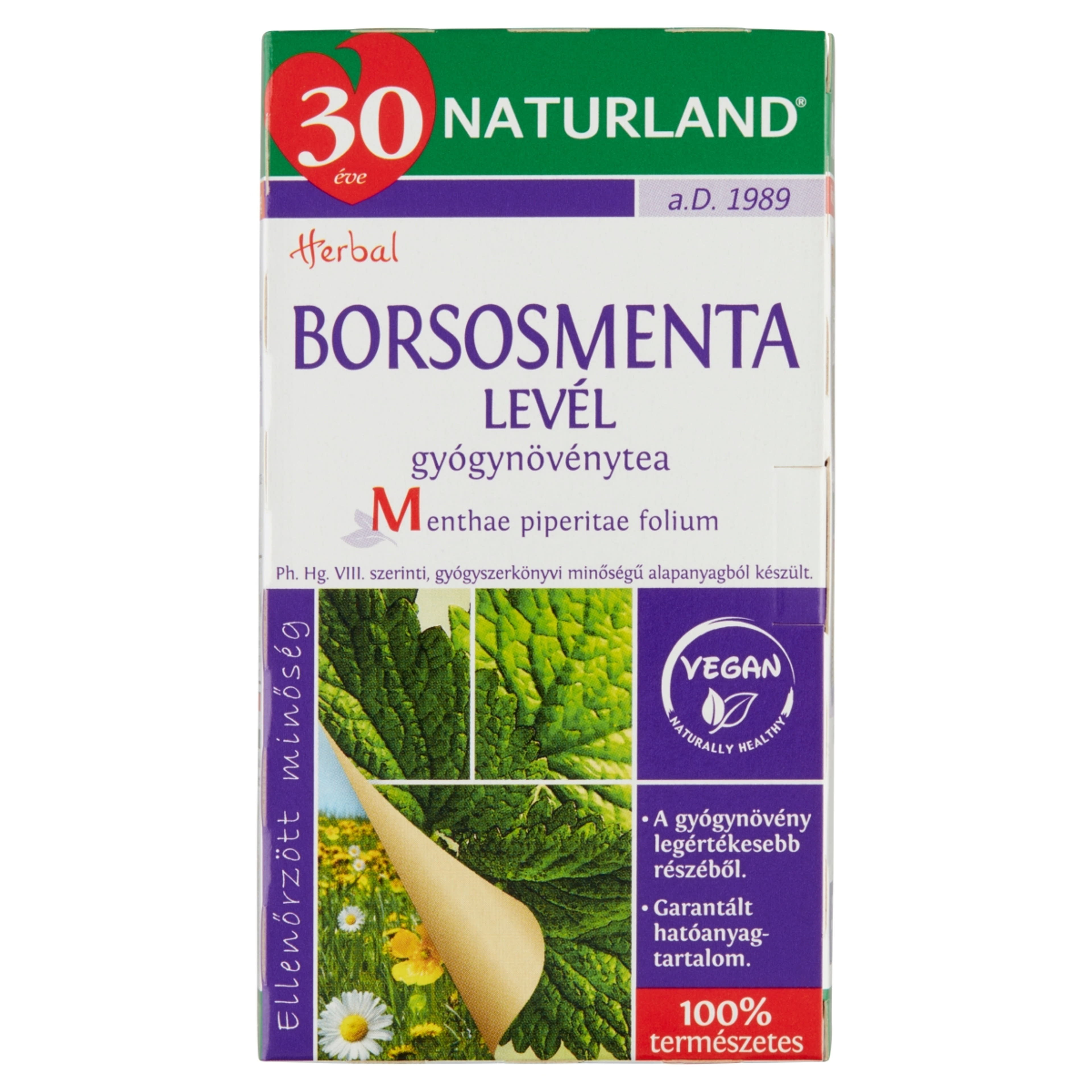 Naturland Borsosmentalevél tea extra filteres - 20x1,5 g