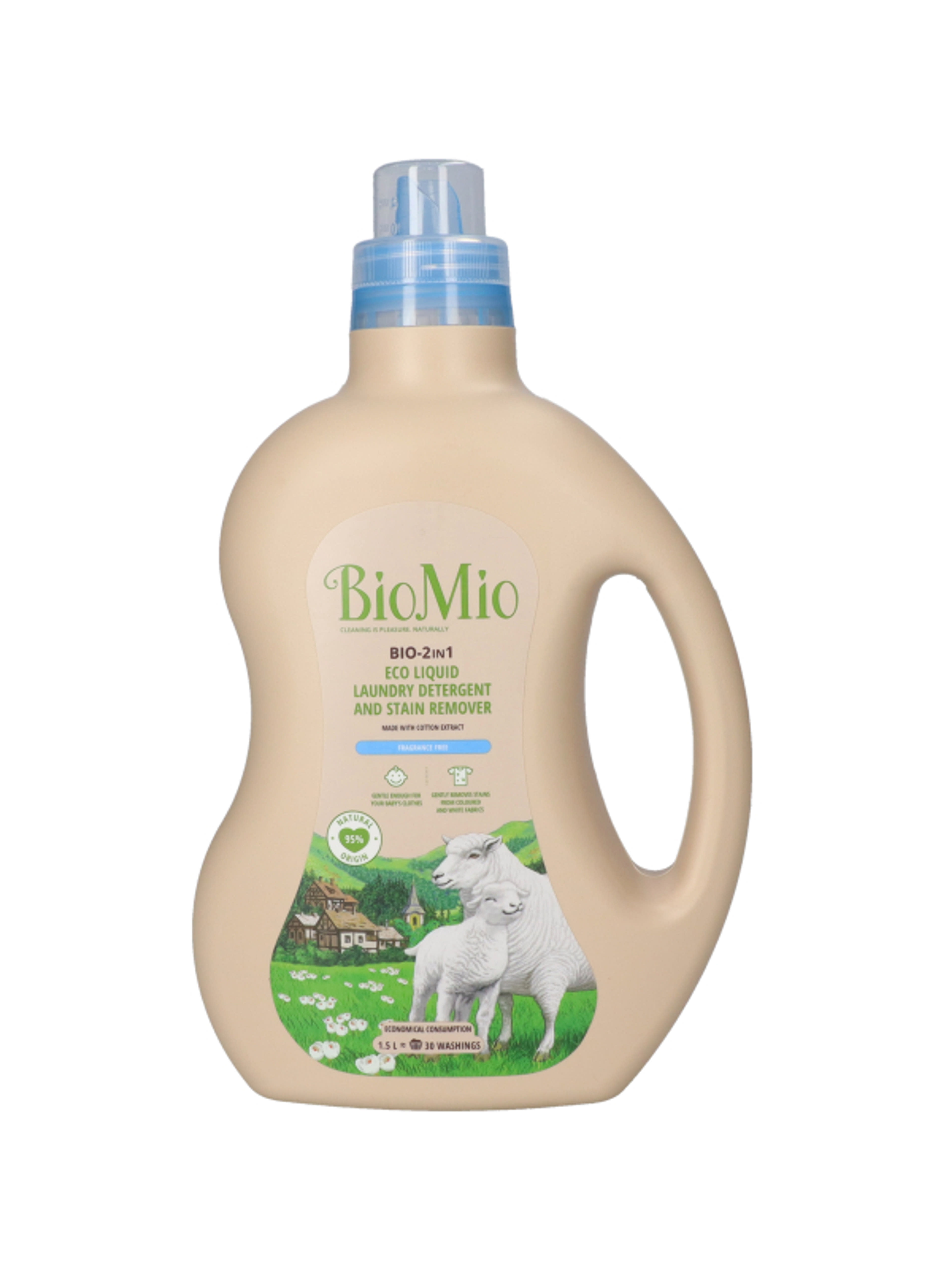 BioMio 2in1 Eco folyékony mosószer, folteltávolító hatású - 1500 ml