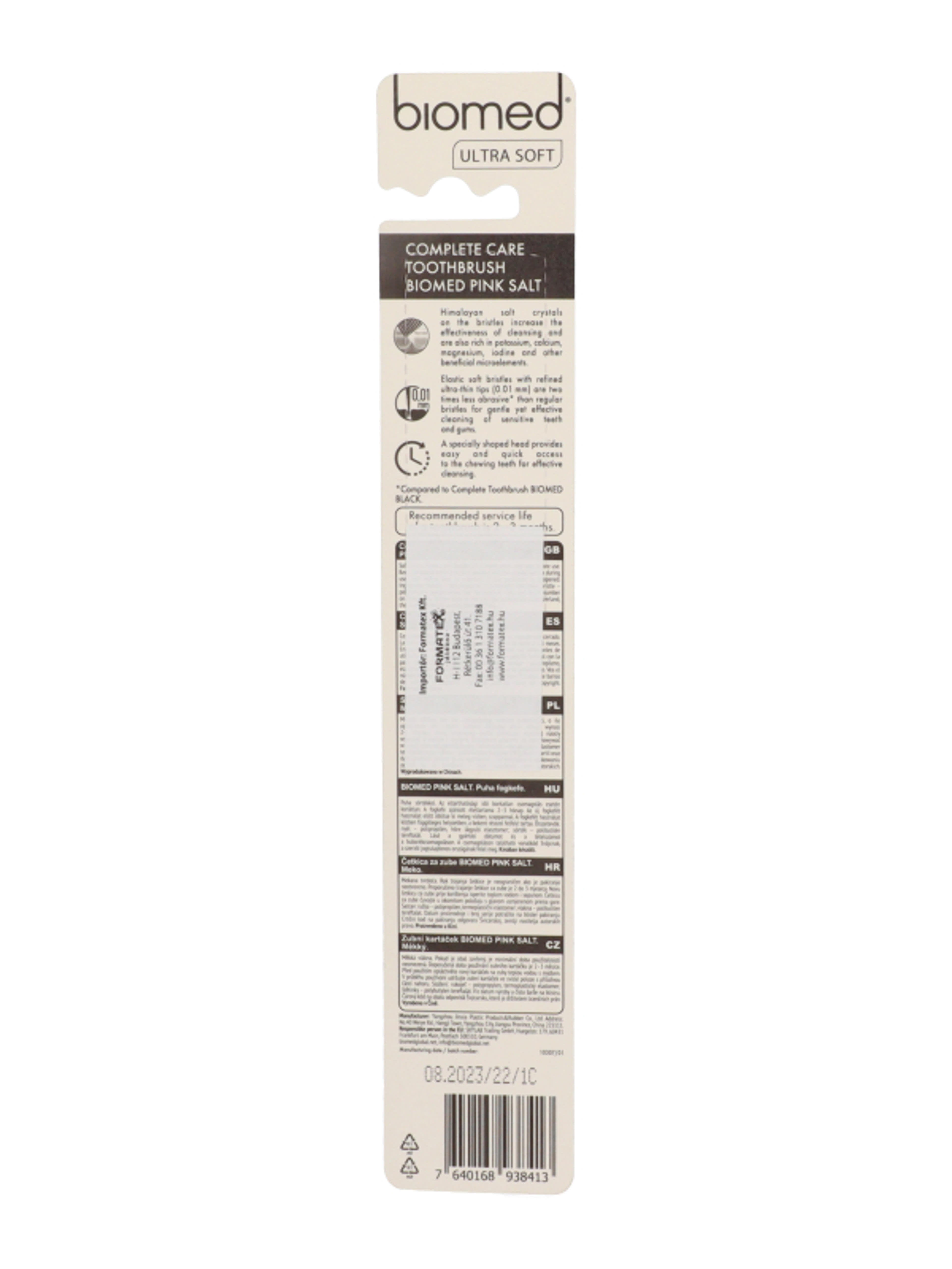 Biomed Ultra Soft Pink fogkefe - 1 db-2