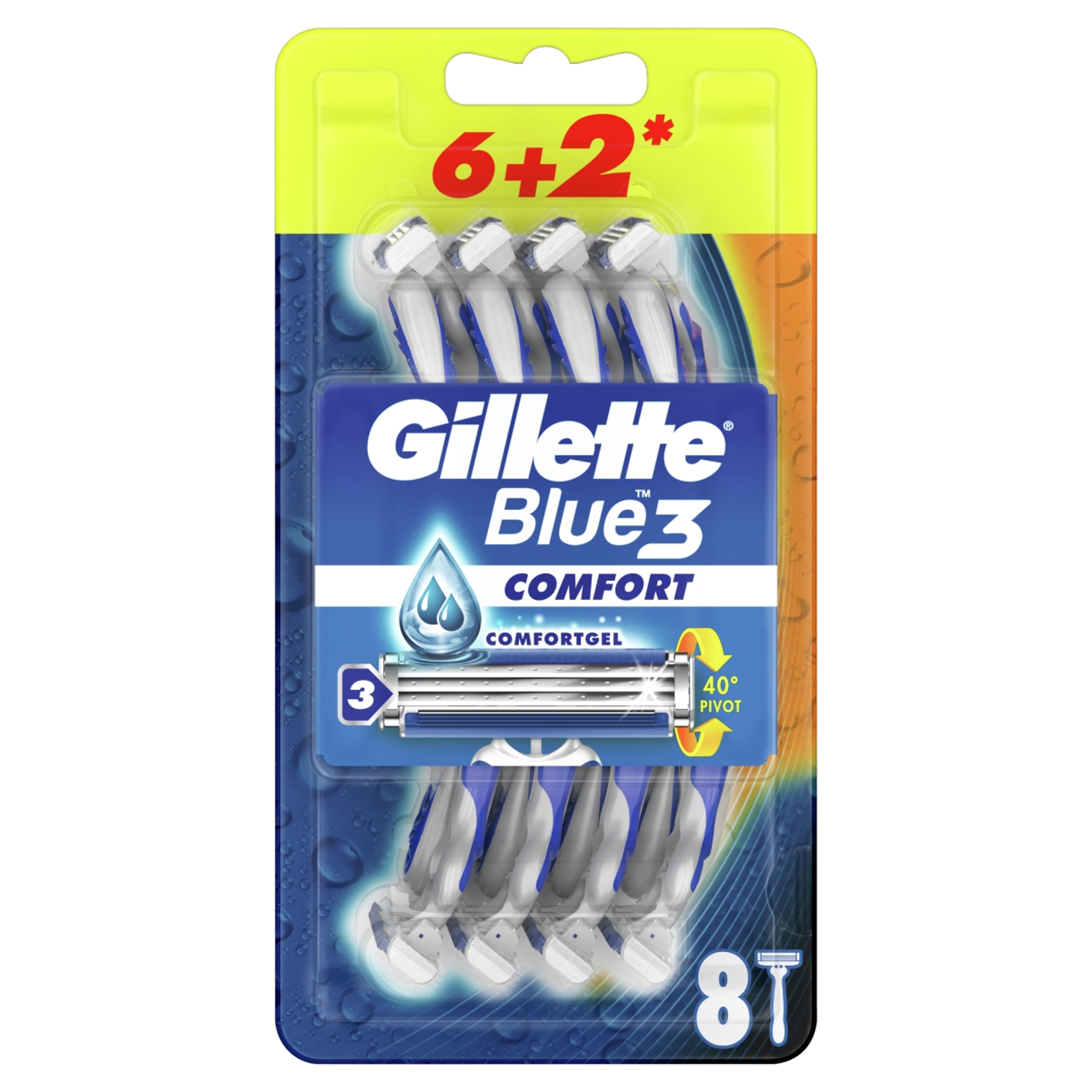 Gillette Blue 3 eldobható borotva - 8 db-1