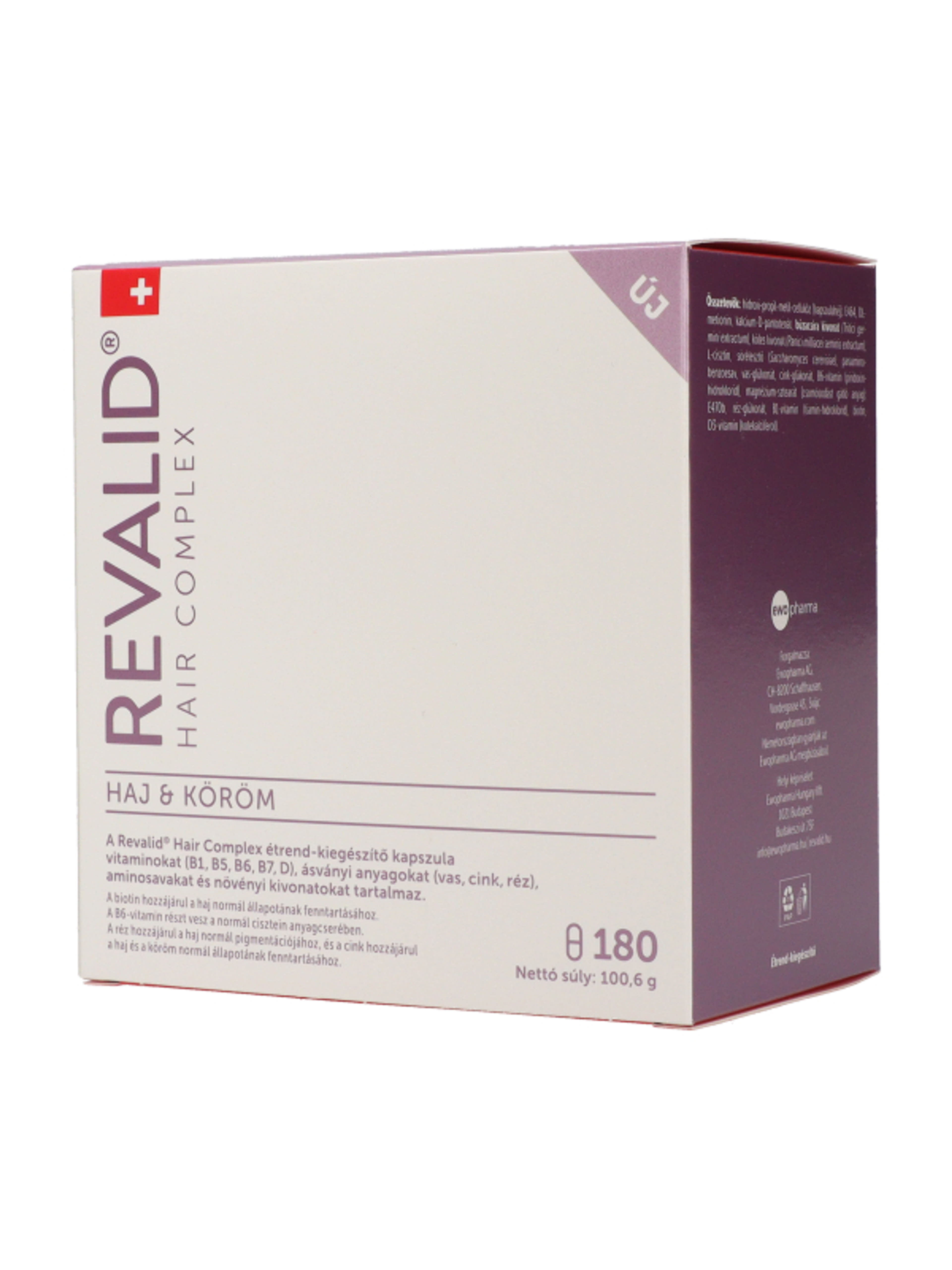 Revalid Hair complex étrend-kiegészítő kapszula - 180 db-3