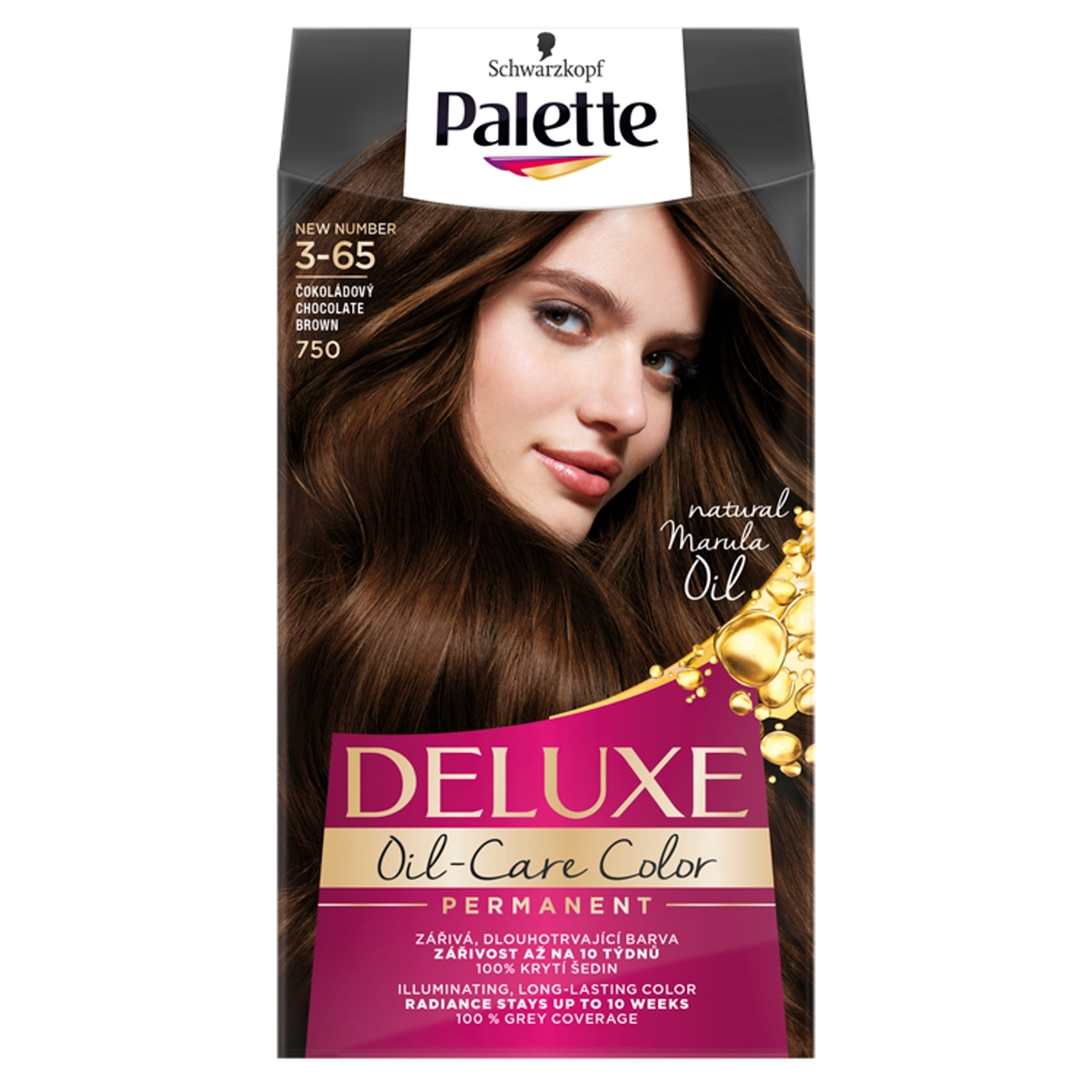 Palette Deluxe 3-65 csokoládé intenzív krémhajfesték (750) - 1 db-1