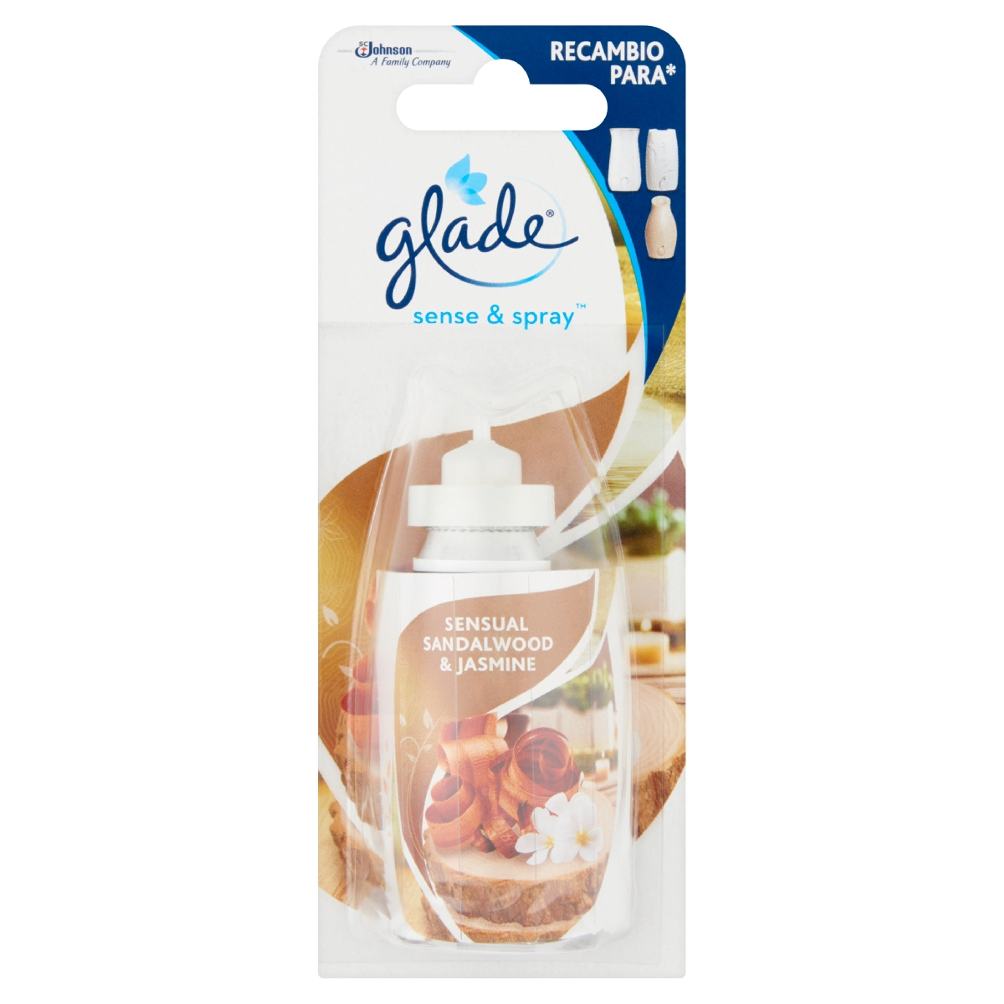 Glade Sense & Spray Bali Szantálfa És Jázmin Automata Légfrissítő Utántöltő - 18 ml