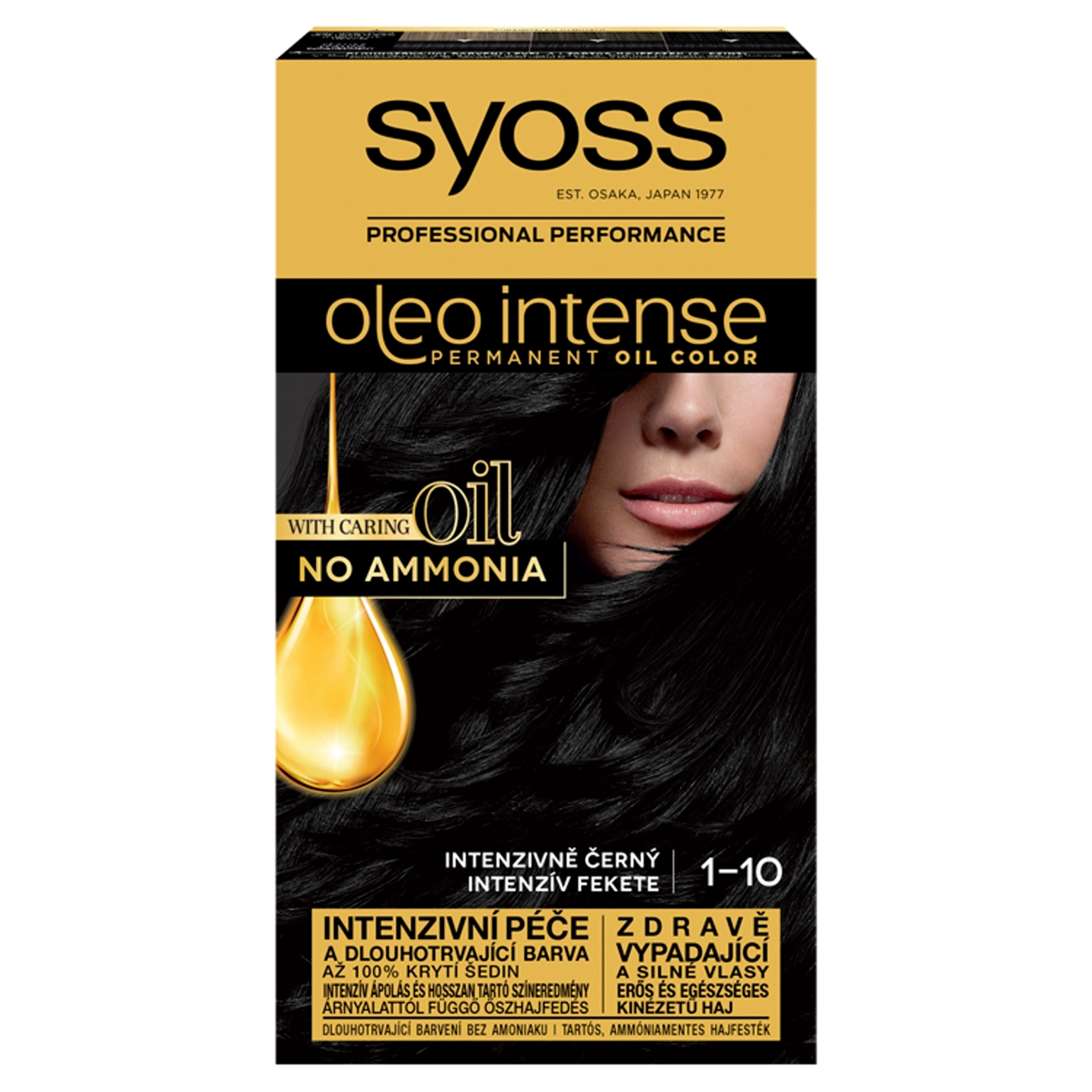 Syoss Color Oleo intenzív olaj hajfesték 1-10 intenzív fekete - 1 db-1