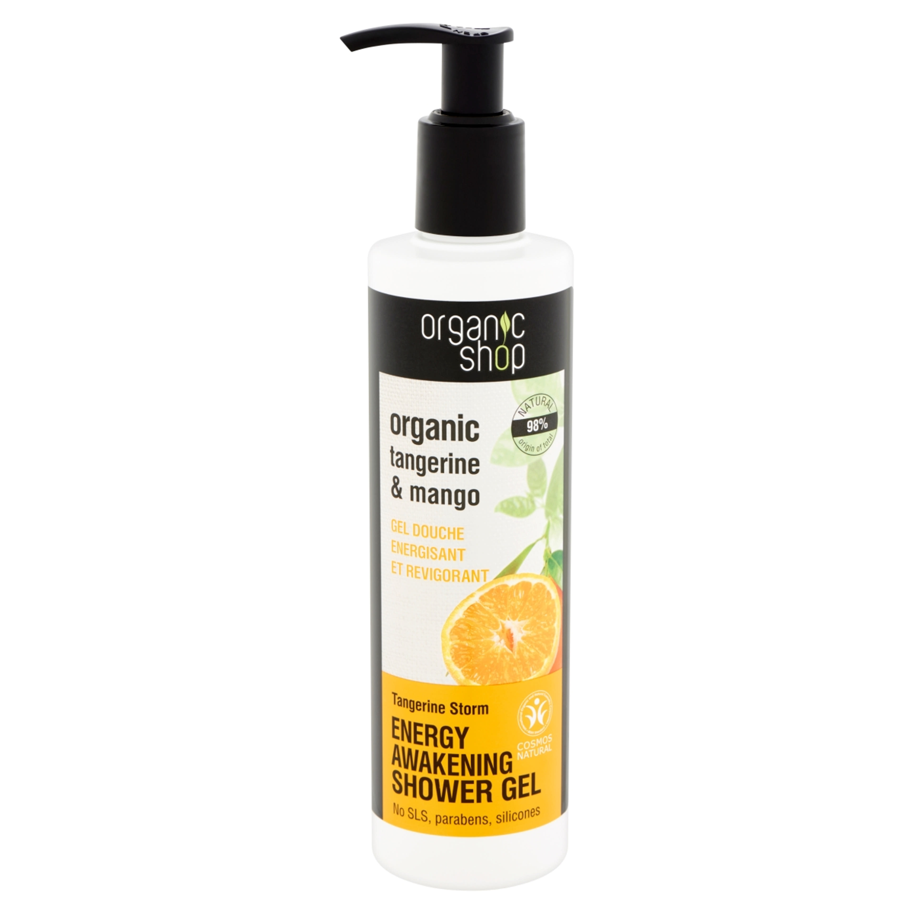 Organic shop ébresztő tusfürdő bio mandarin és mangó - 280 ml-2