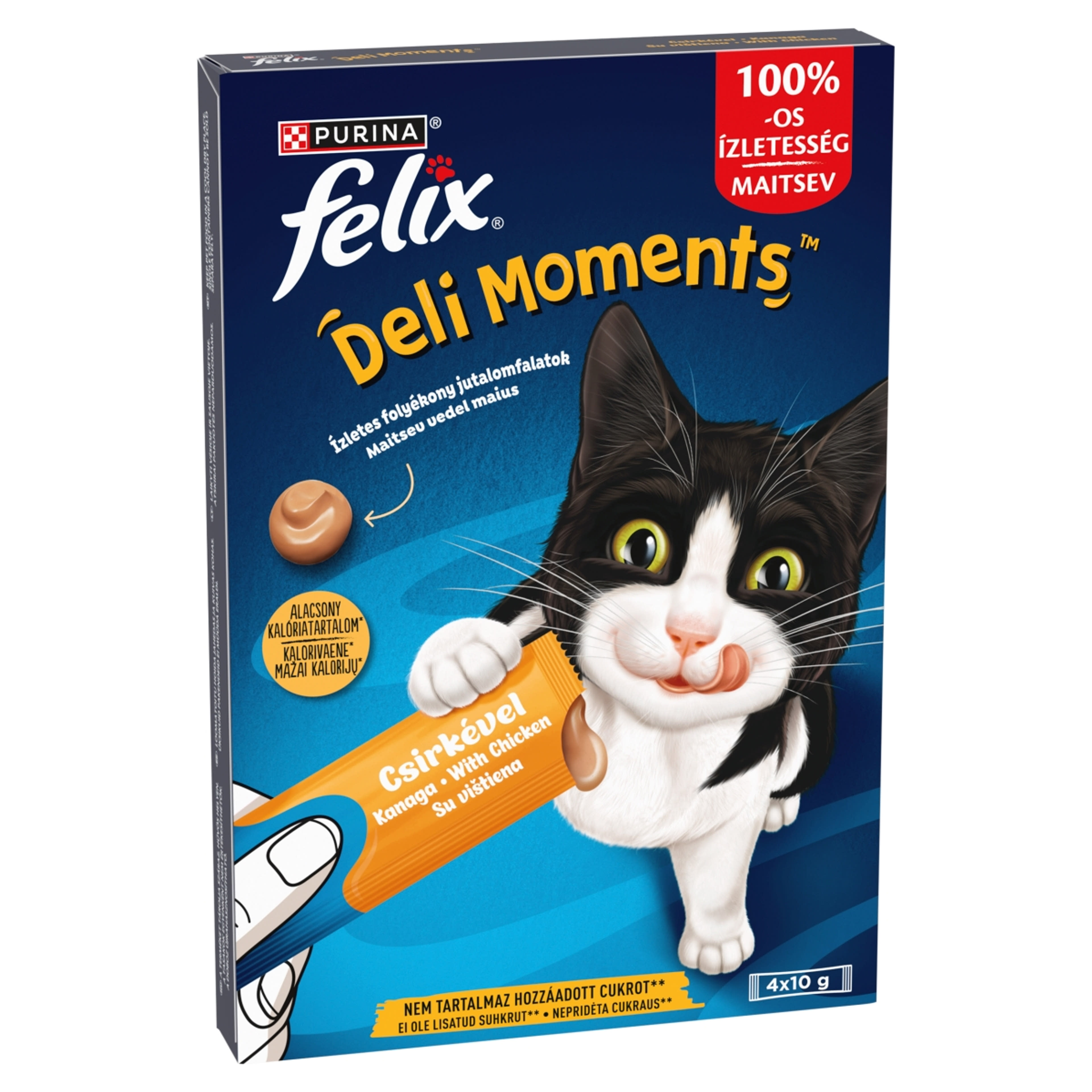 Purina Felix Deli Moments csirke macska jutalomfalat 4 x 10 g - 40 g-2
