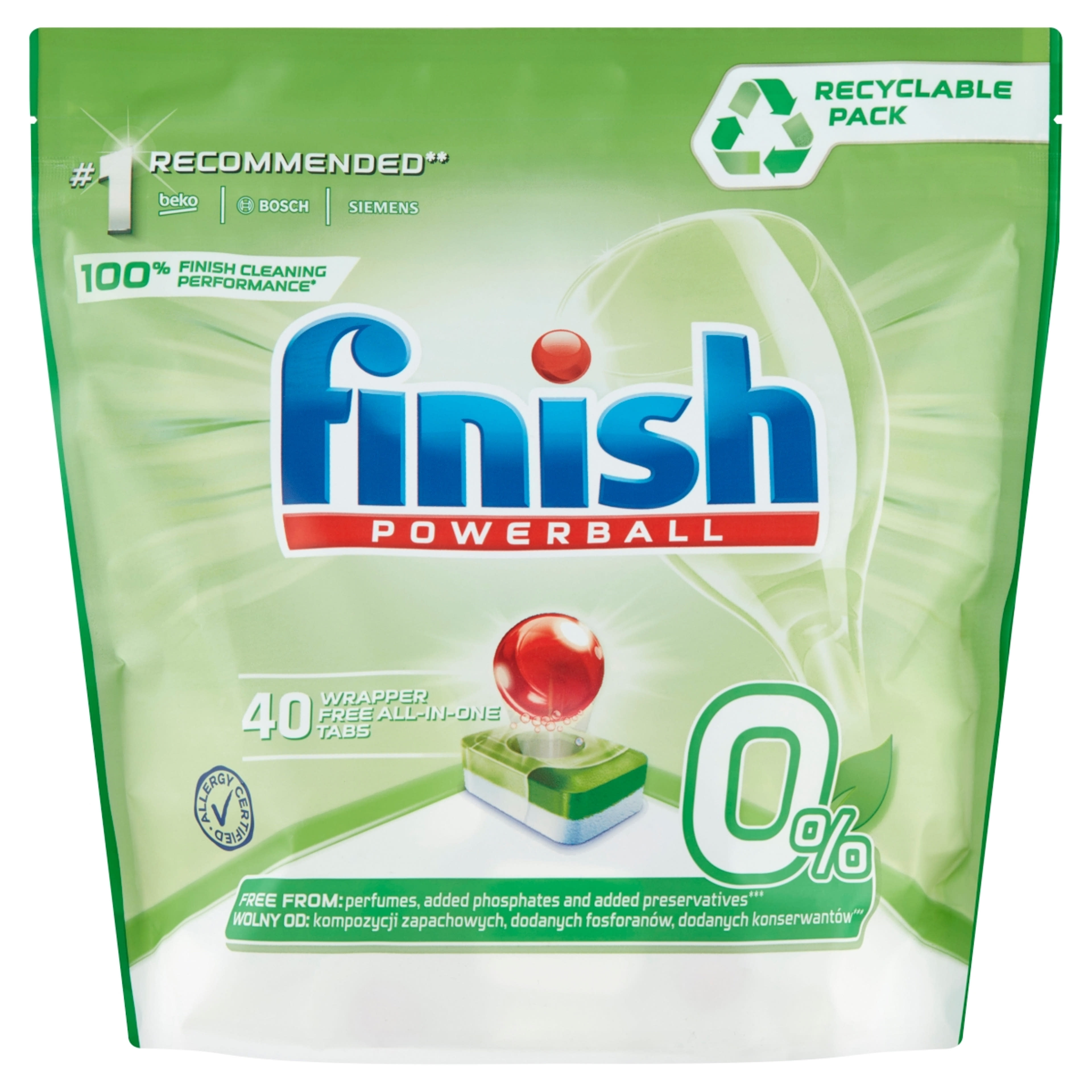 Finish Eco tabletta - 40 db