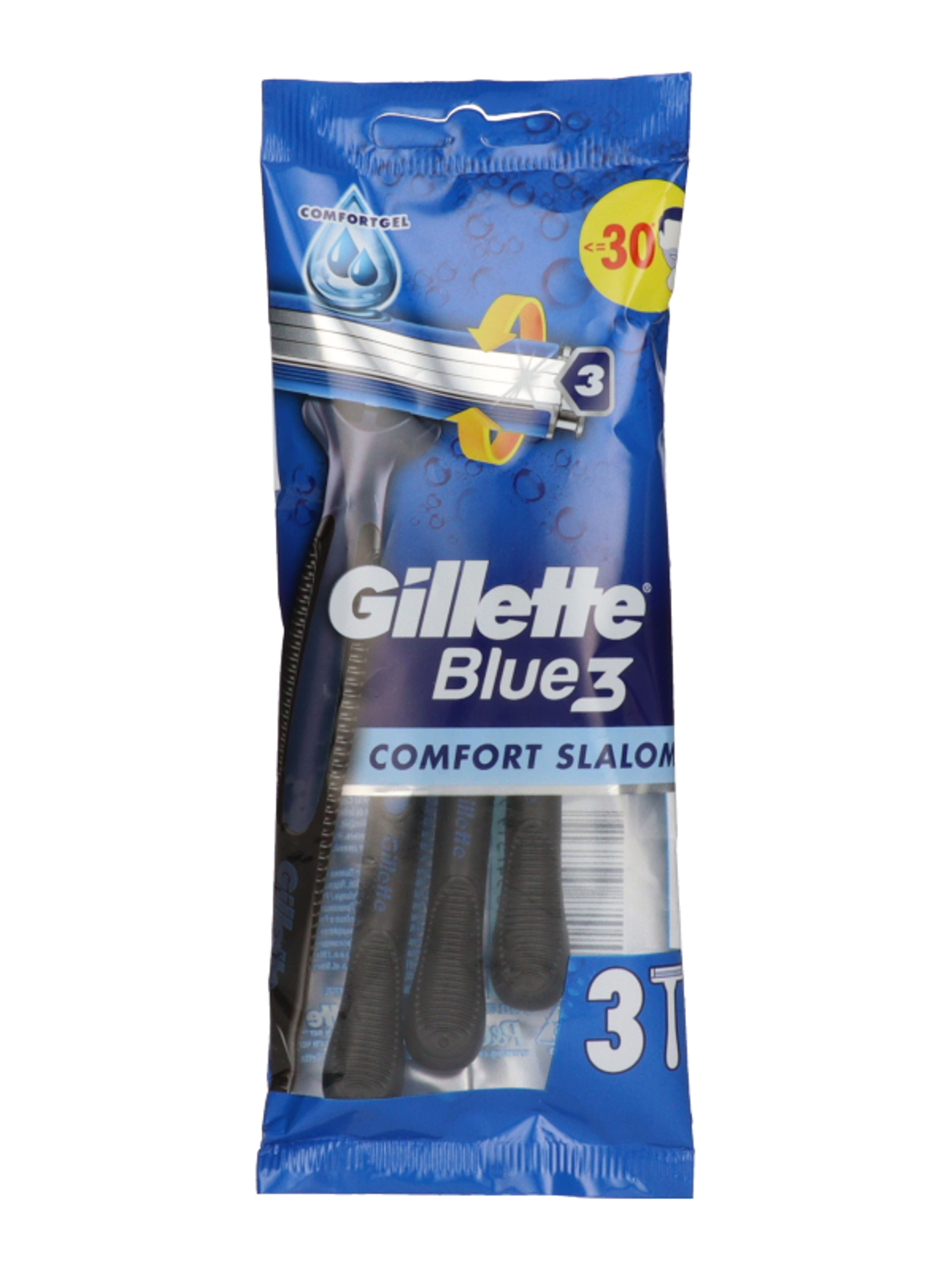 Gillette Blue 3 Comfort Slalom eldobható borotva 3 pengés - 3 db
