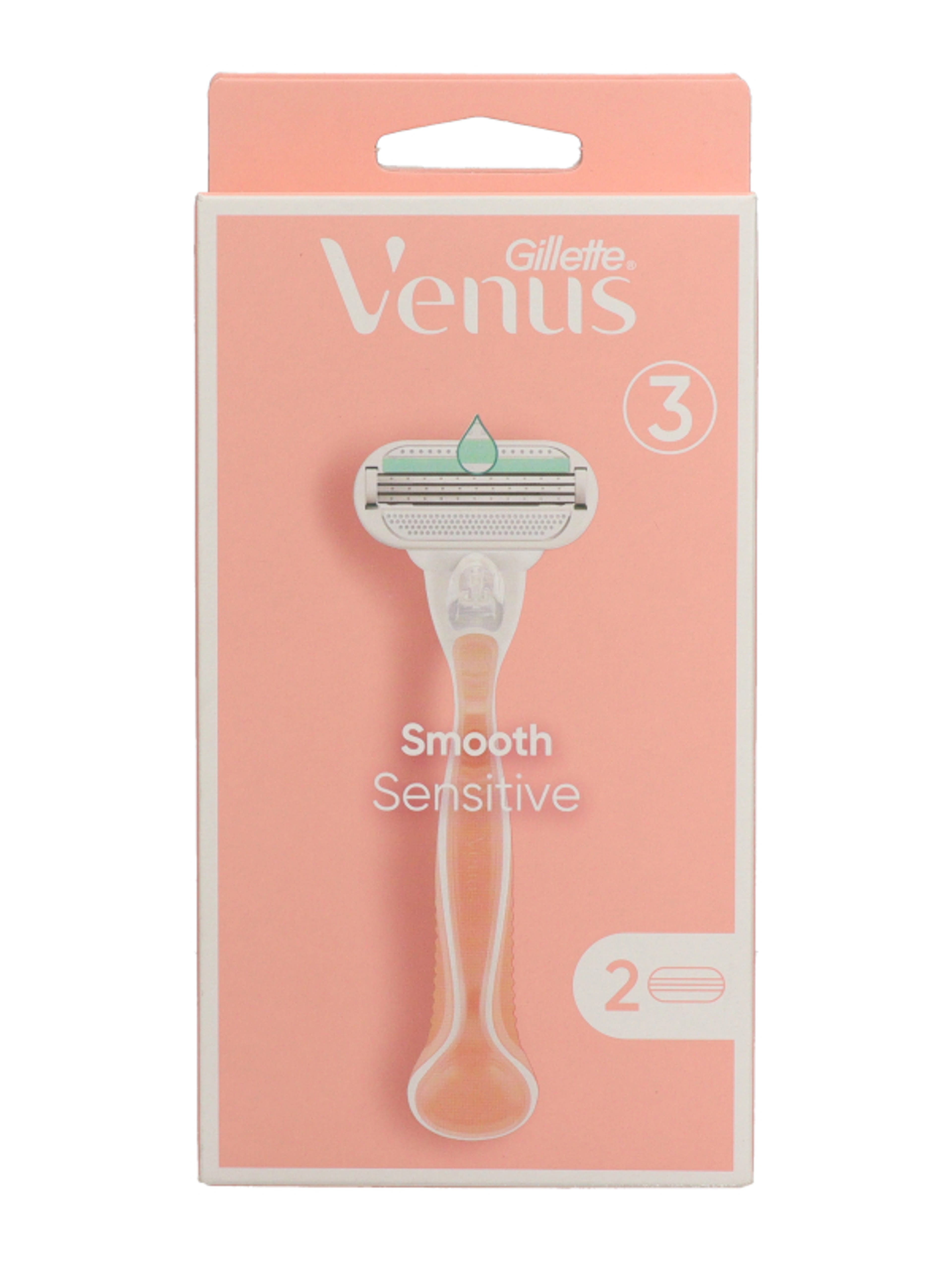 Gillette Venus Smooth Sensitive borotvakészülék 3 pengés + 2 borotvabetét - 1 db-8