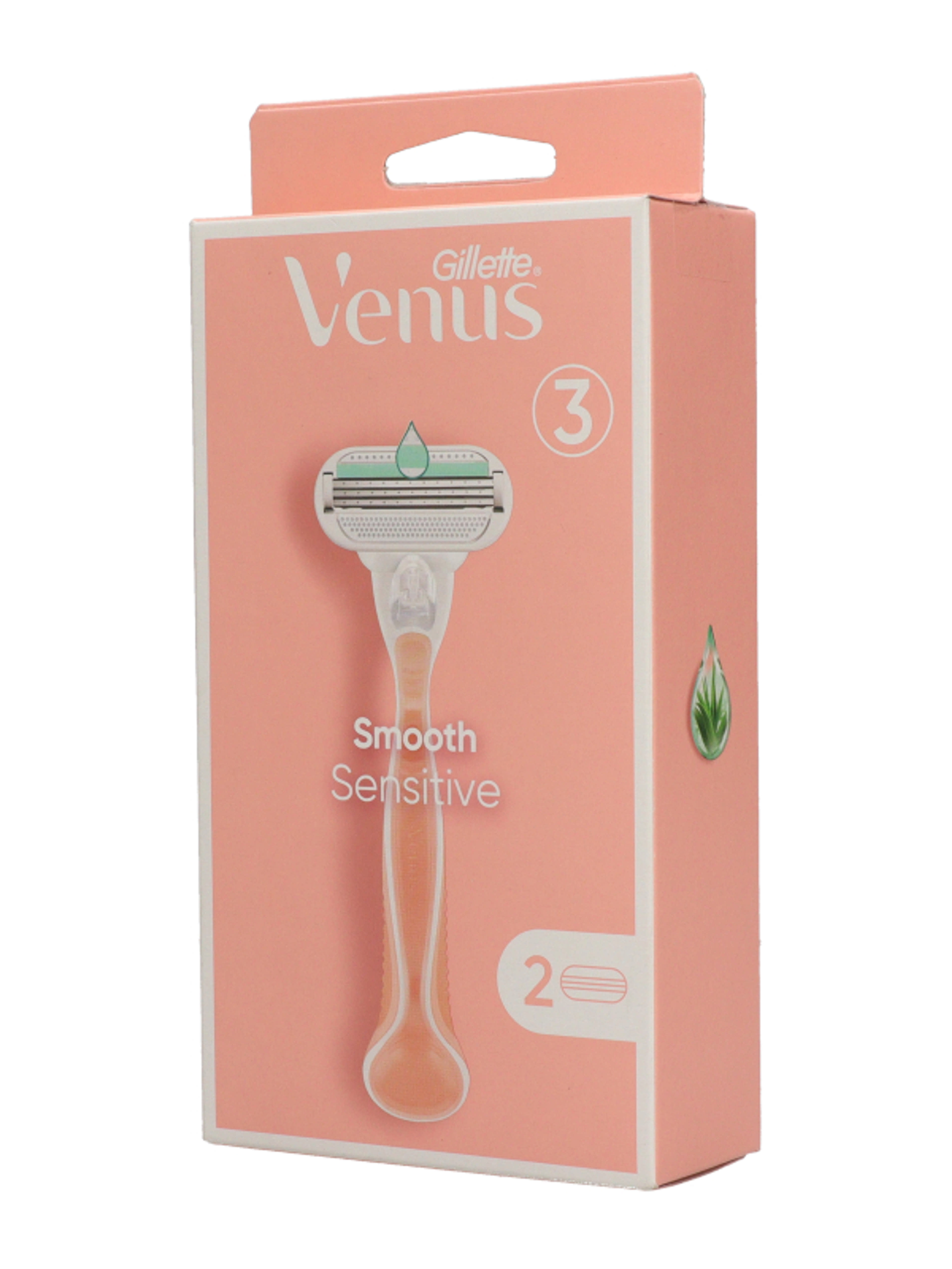 Gillette Venus Smooth Sensitive borotvakészülék 3 pengés + 2 borotvabetét - 1 db-9