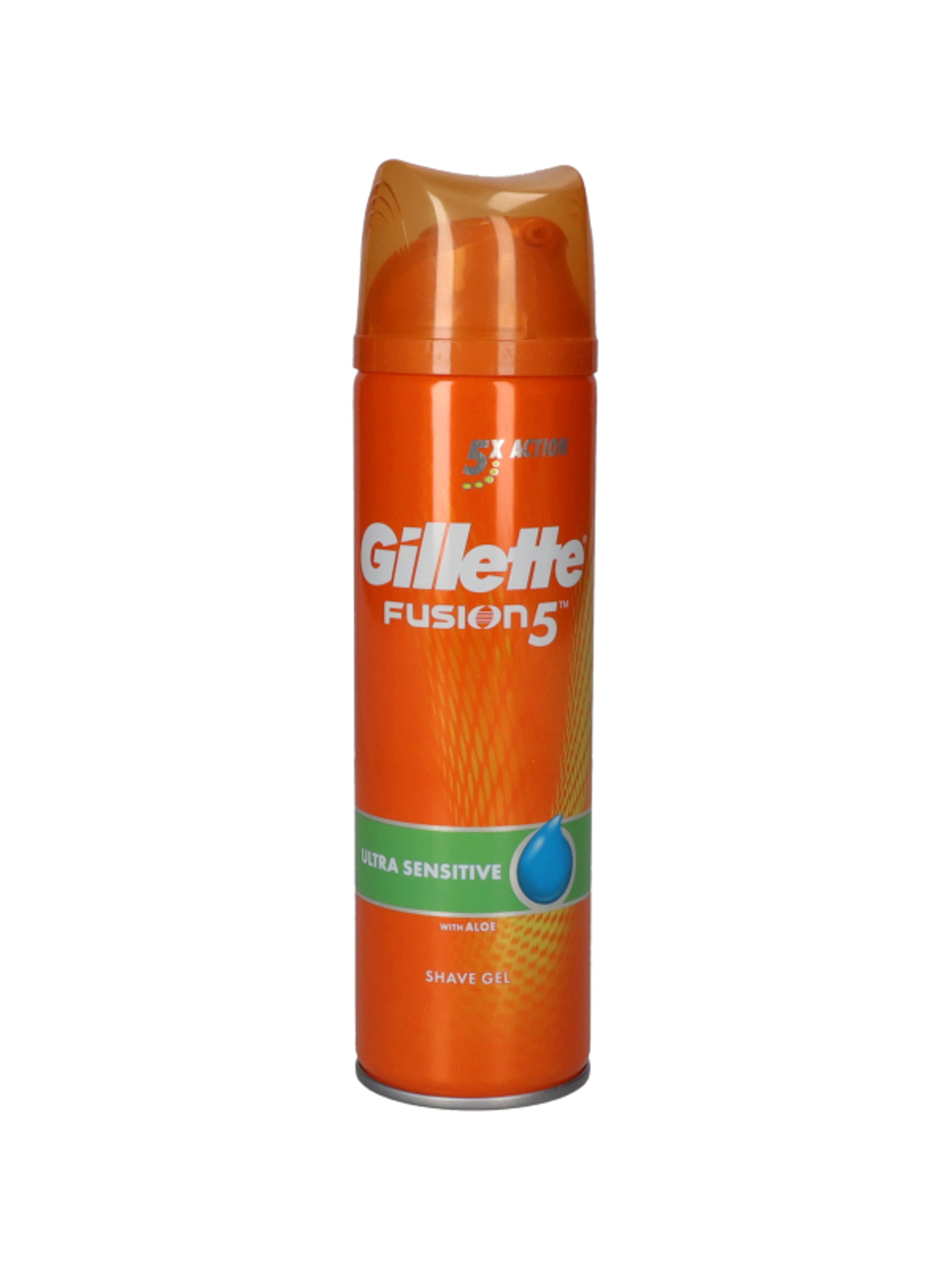 Gillette fusion5 ultra sensitive borotva gél - 200 ml