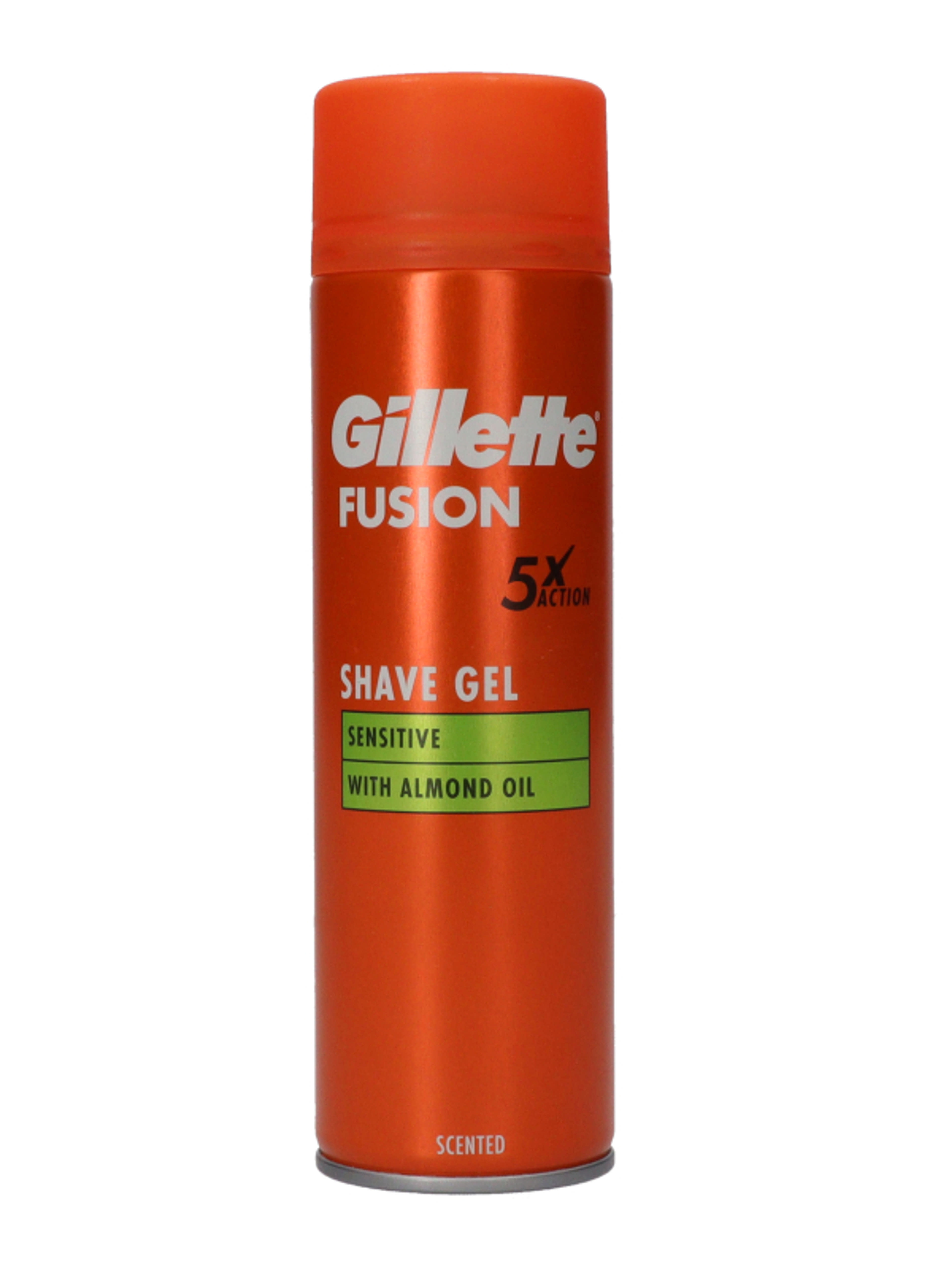 Gillette Fusion Skin Sensitive borotvazselé, mandulaolajjal - 200ml-8