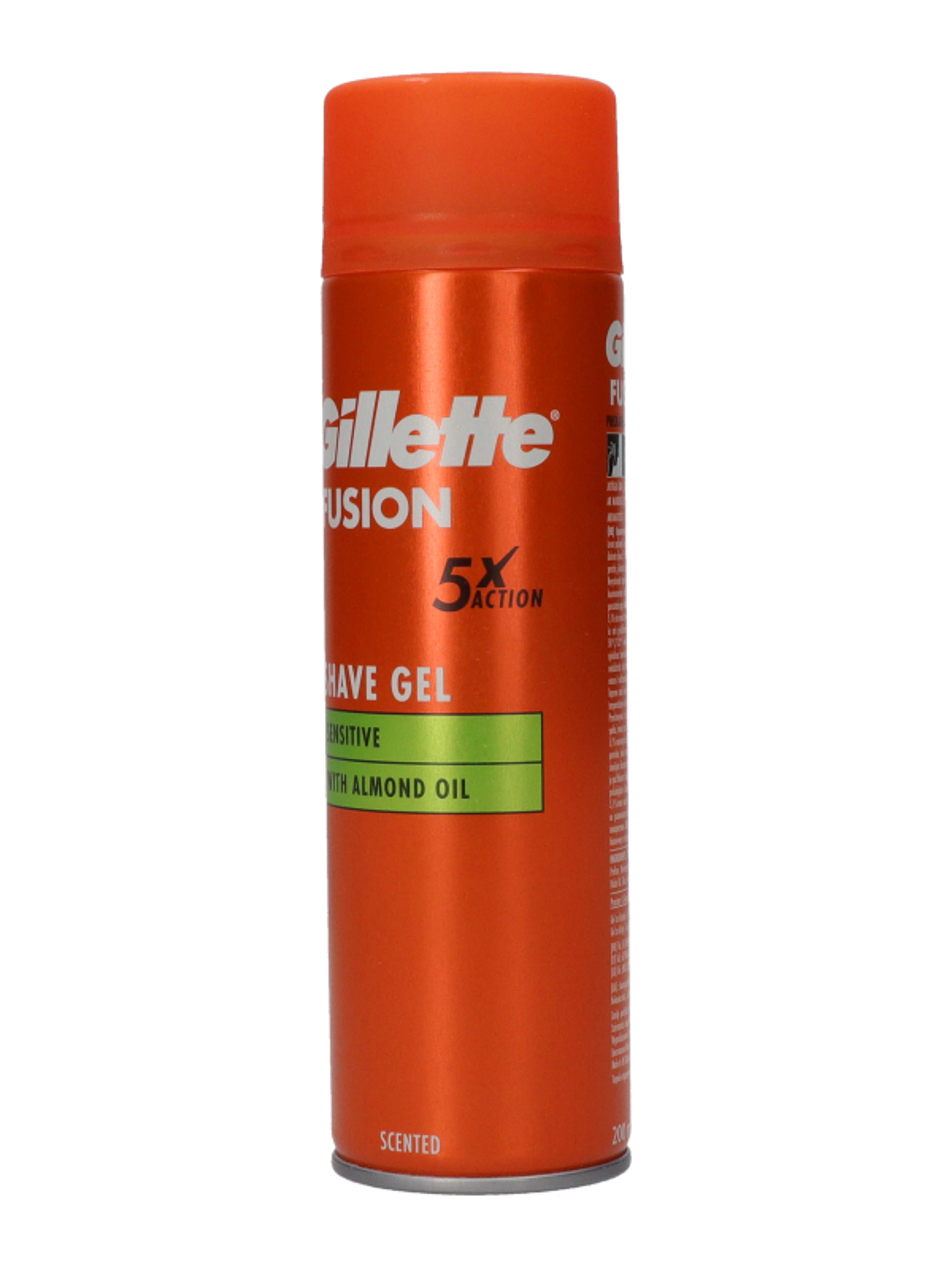 Gillette Fusion Skin Sensitive borotvazselé, mandulaolajjal - 200ml-9