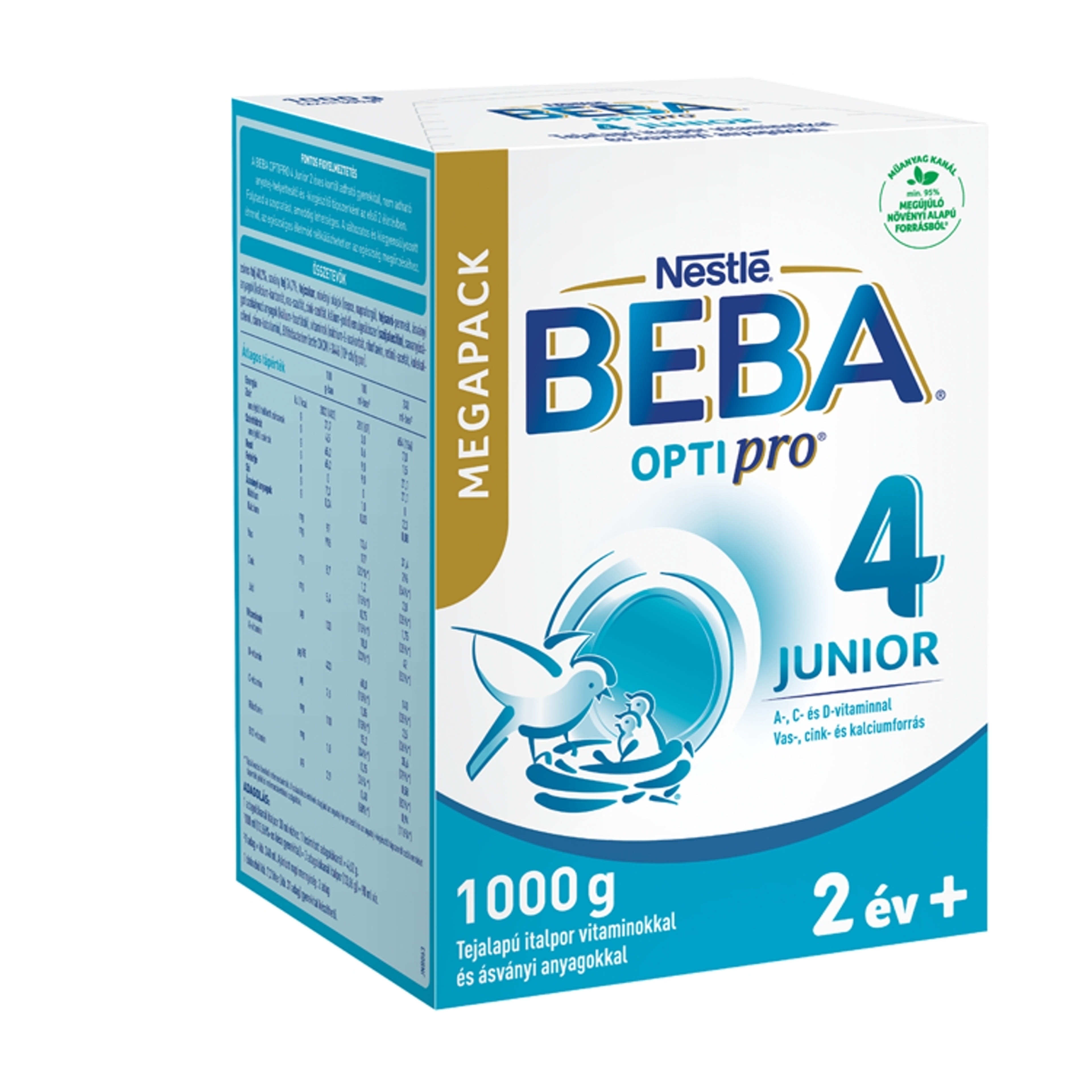 Beba Optipro 4 Junior tejalapú italpor vitaminokkal és ásványi anyagokkal 2 éves kortól - 1000 g-4