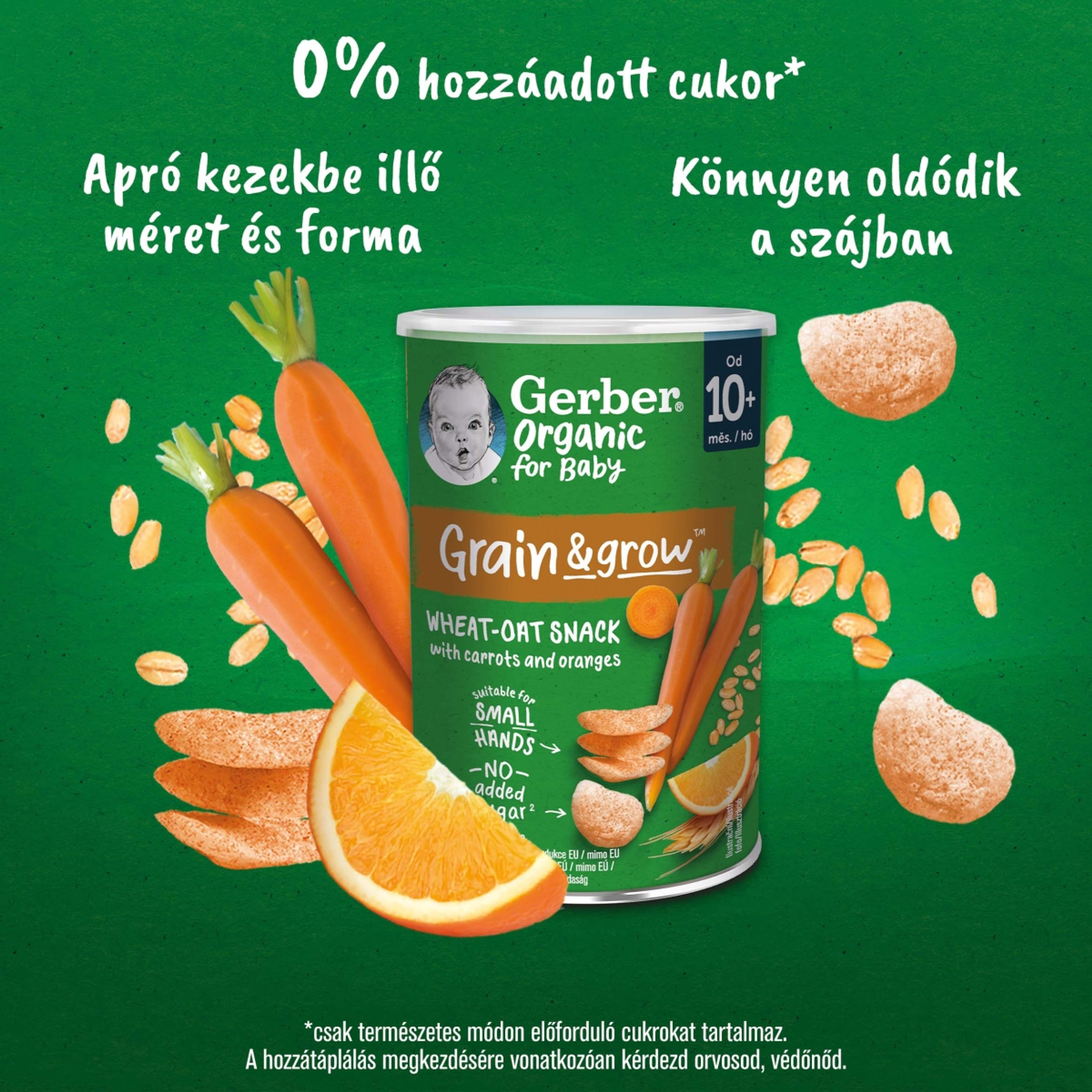 Gerber bio sárgarépás és narancsos bio búza- és zabsnack 10 hónapos kortól - 35 g-4