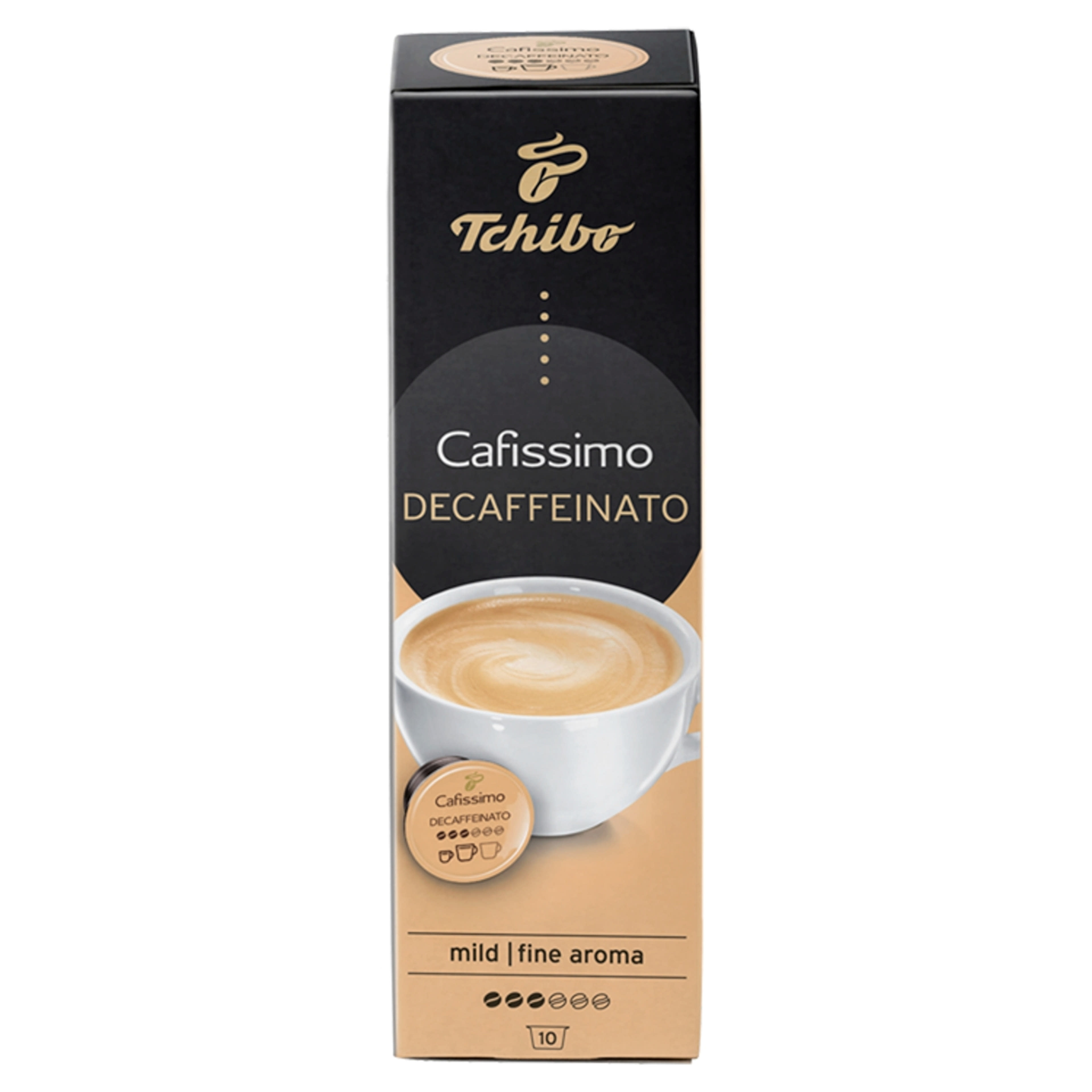 Tchibo Caffe Crema Decaffeinated Cafissimo kávékapszula - 10 db