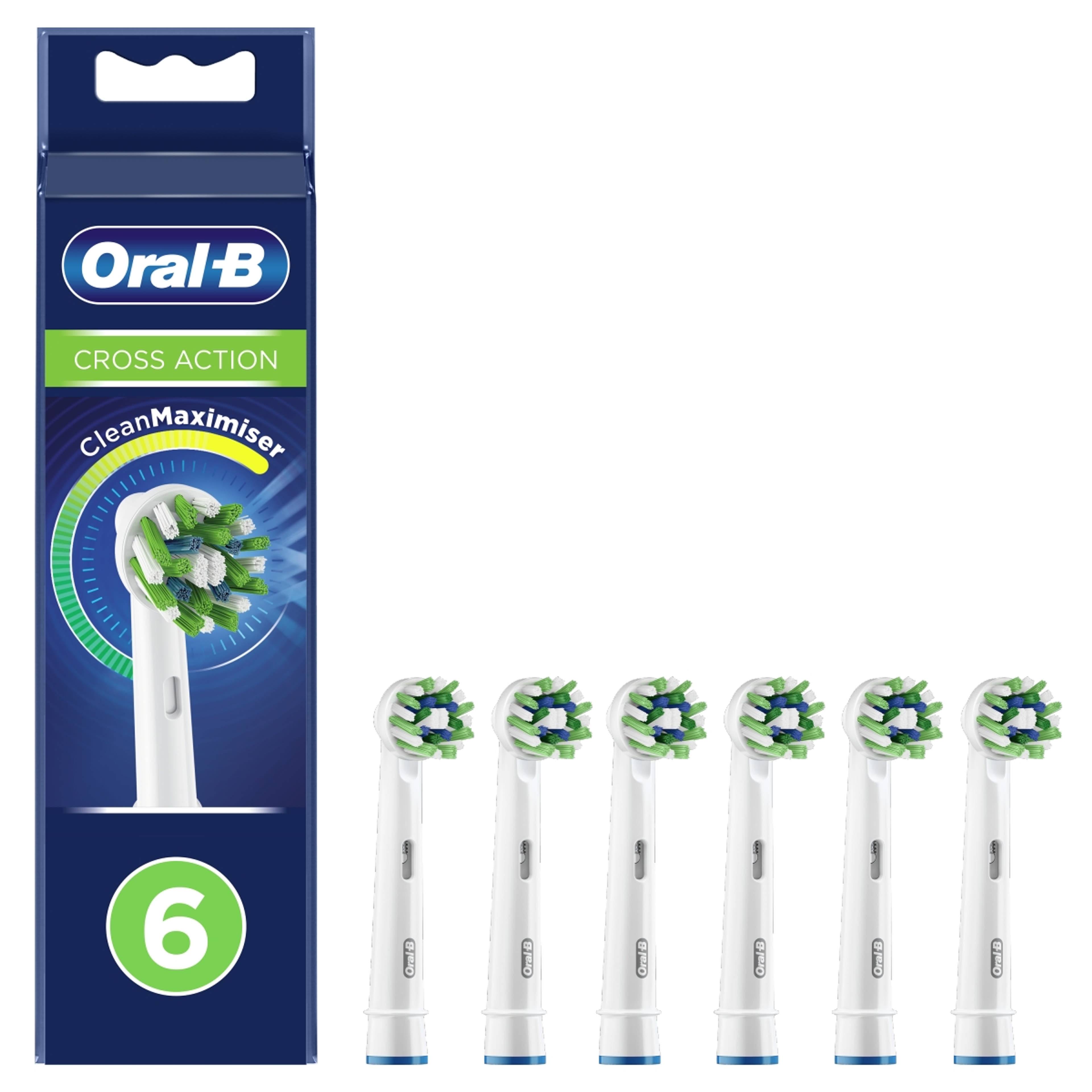 Oral B Cross Action elektromos fogkefe pótfej - 6 db-6