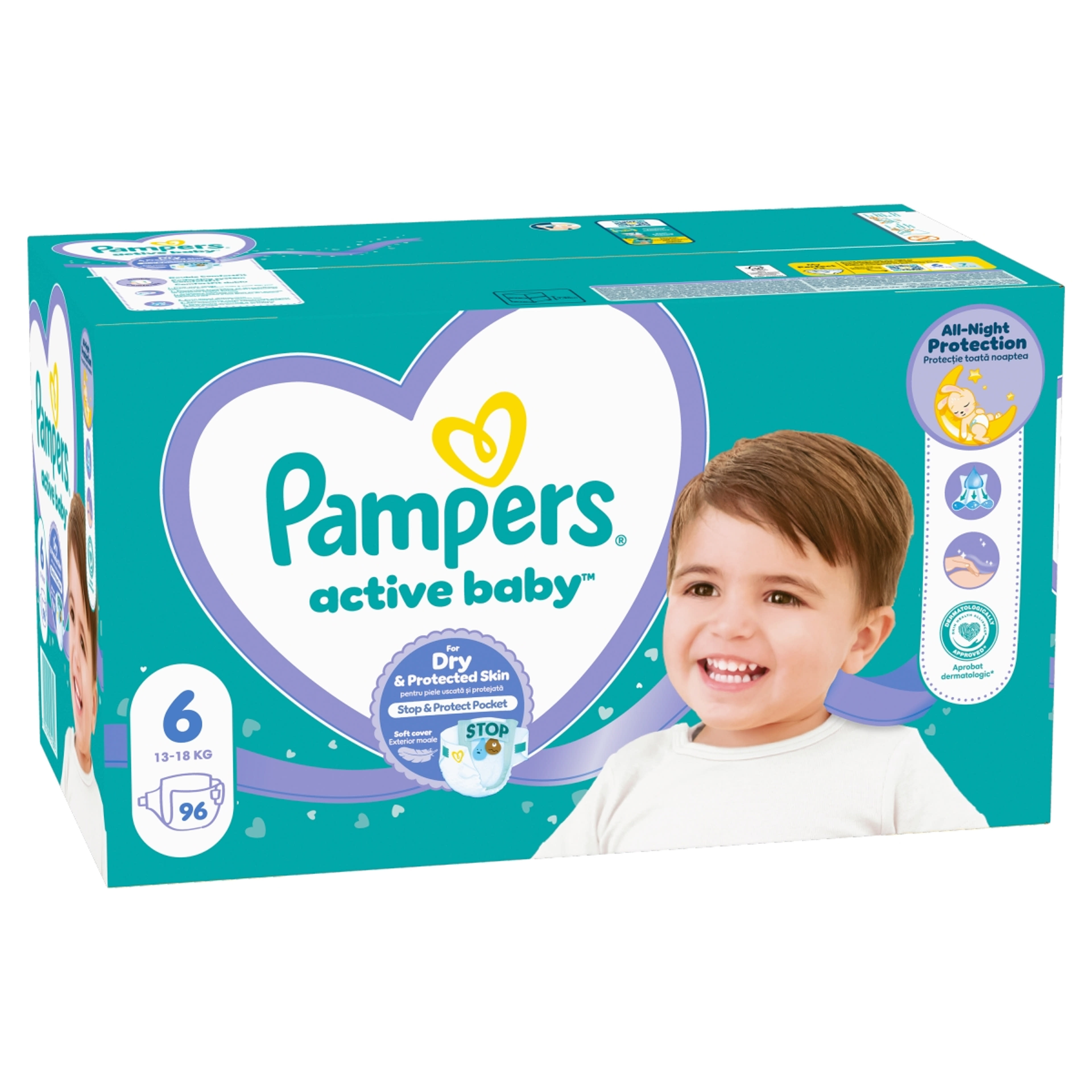 Pampers active baby mega pack+ 6-os 13-18kg - 96 db-2