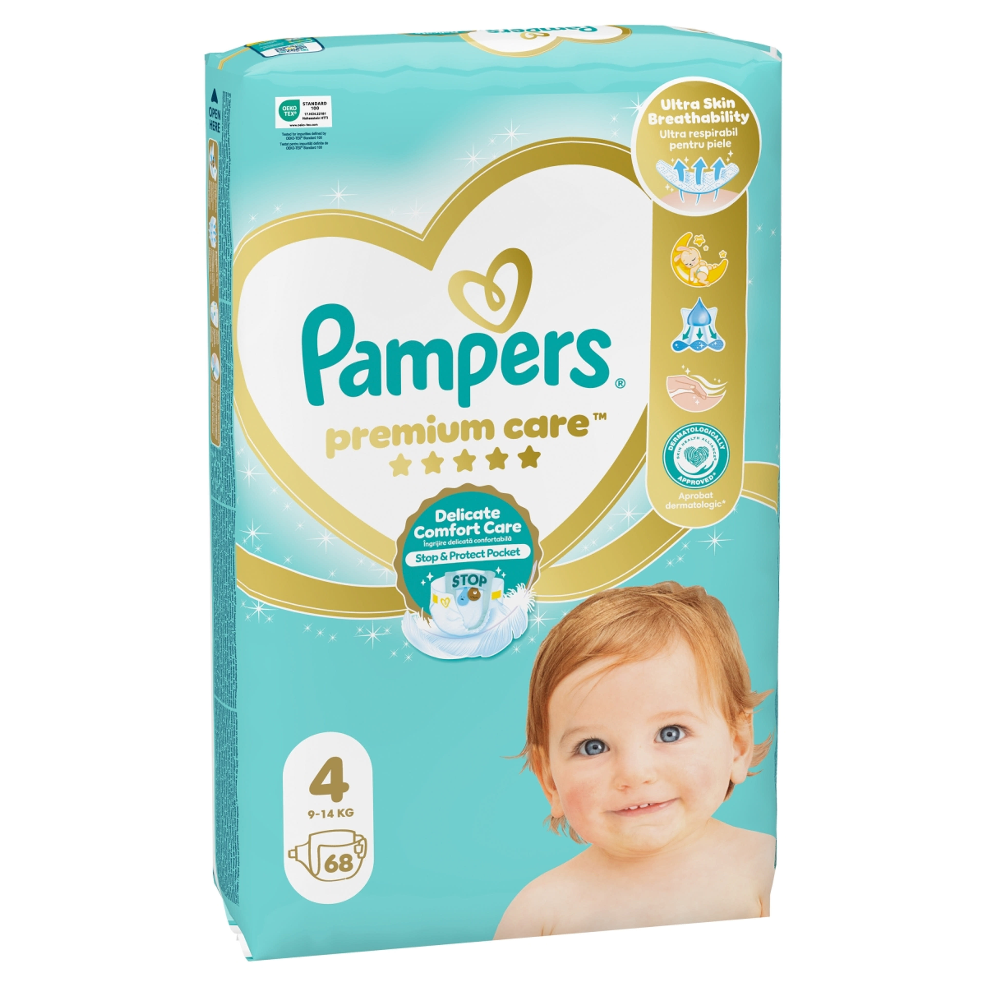 Pampers Premium Care Pelenka 4-es 9-15kg - 68 db-2