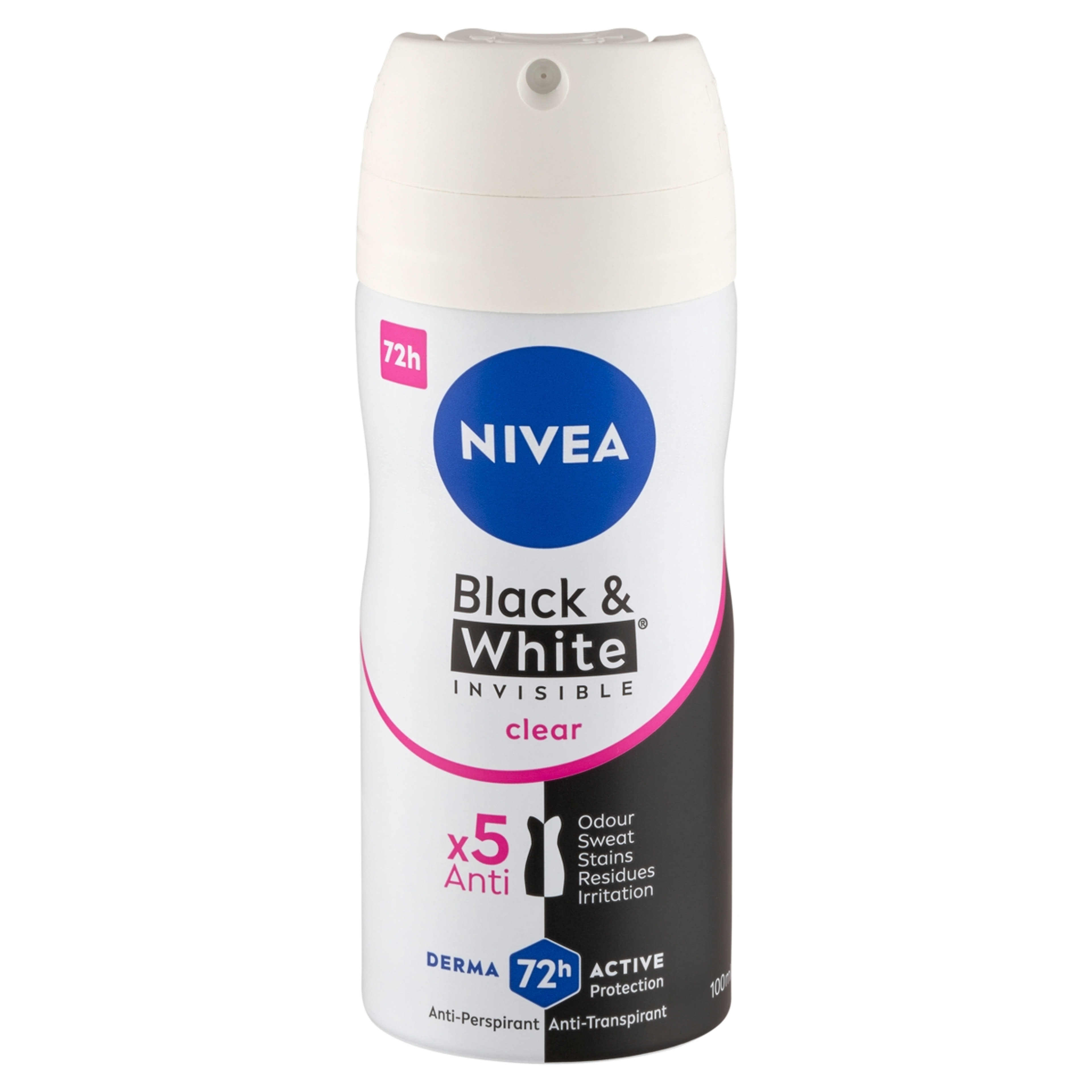 NIVEA Deo spray for Black & White Invisible Clear Pocket Size - 100 ml-2