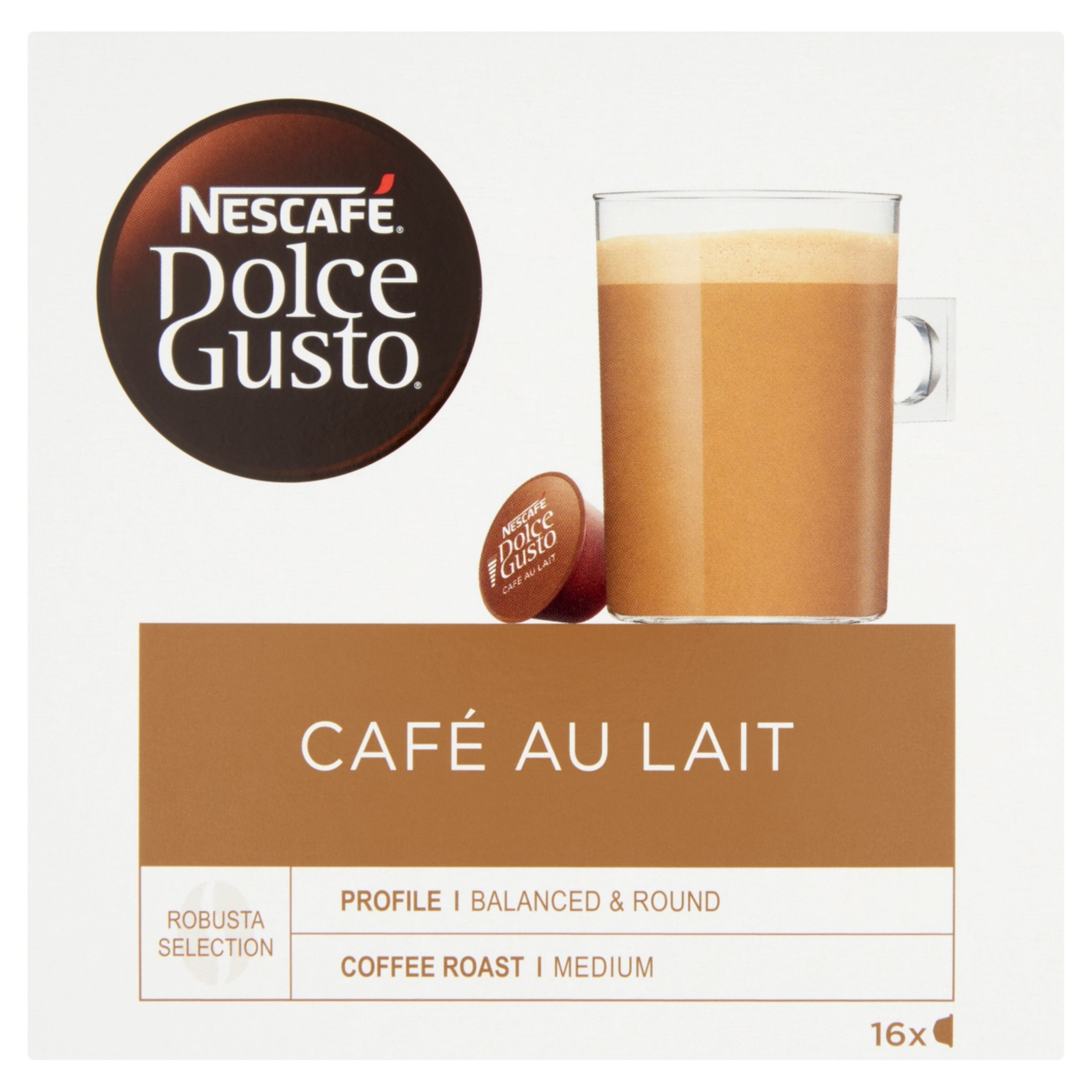 Nescafé Café Au Lait Dolce Gusto kávékapszula - 16 db