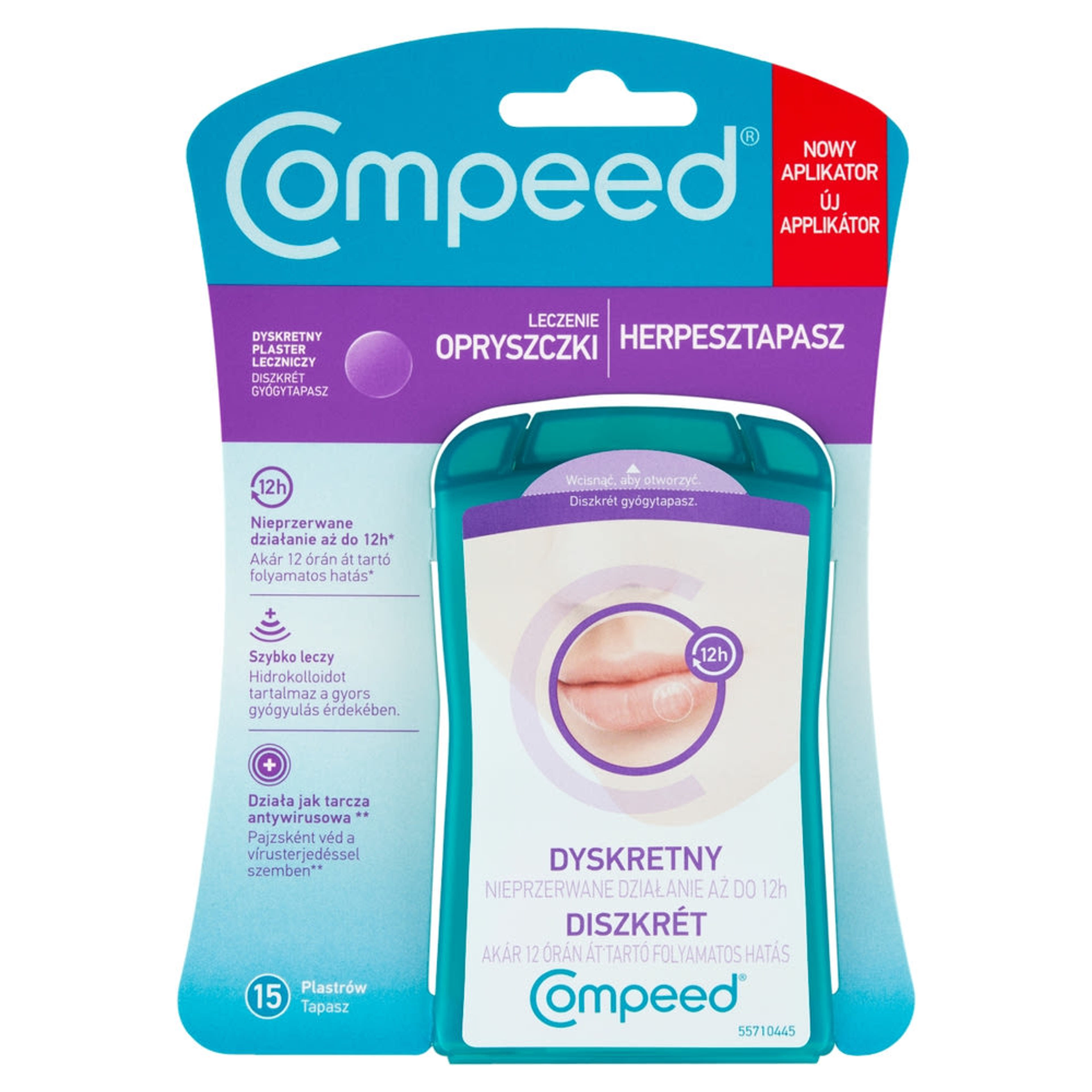 Compeed diszkrét herpesztapasz 15 db-os - 1 db