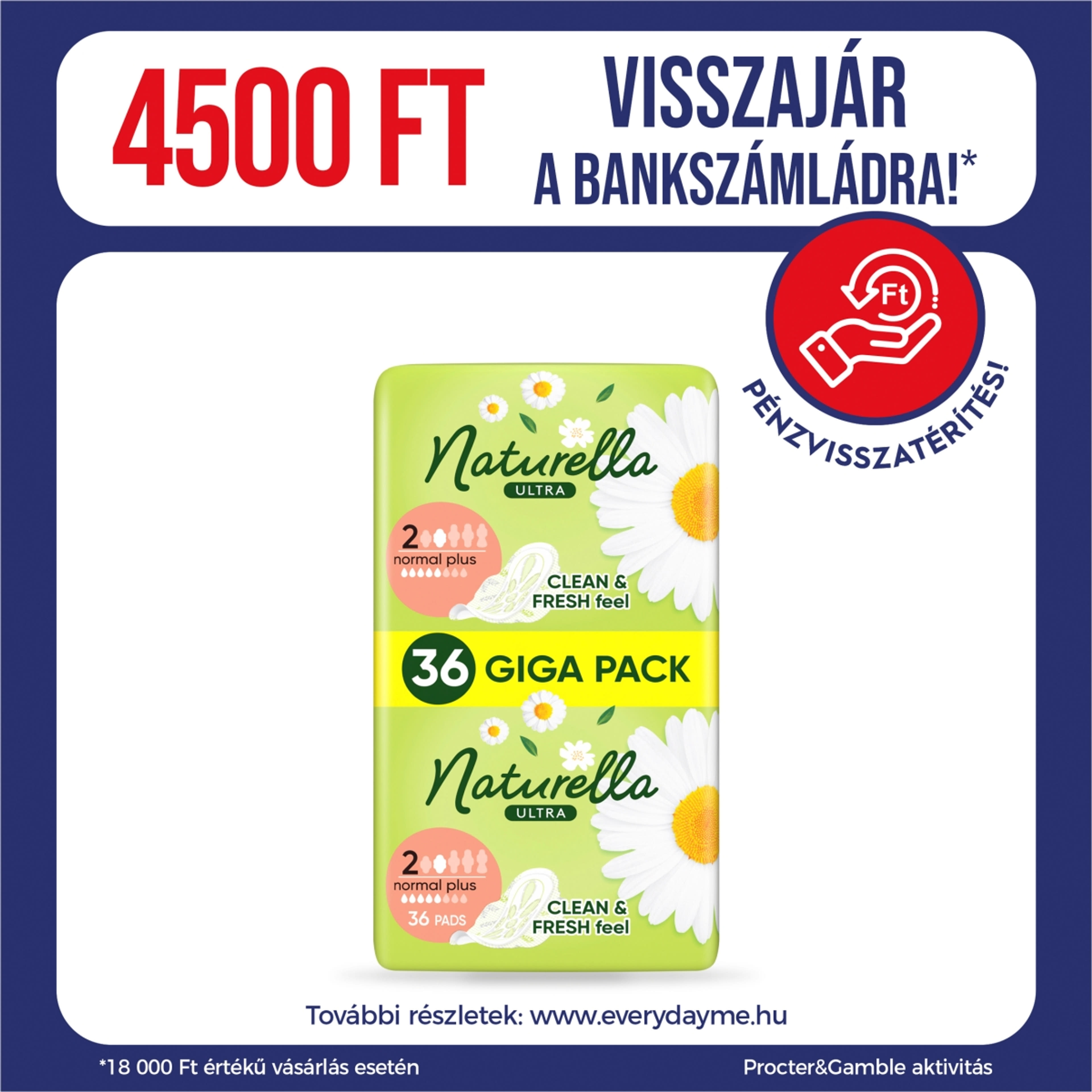 Naturella Ultra Normal Plus egészségügyi betét - 36 db