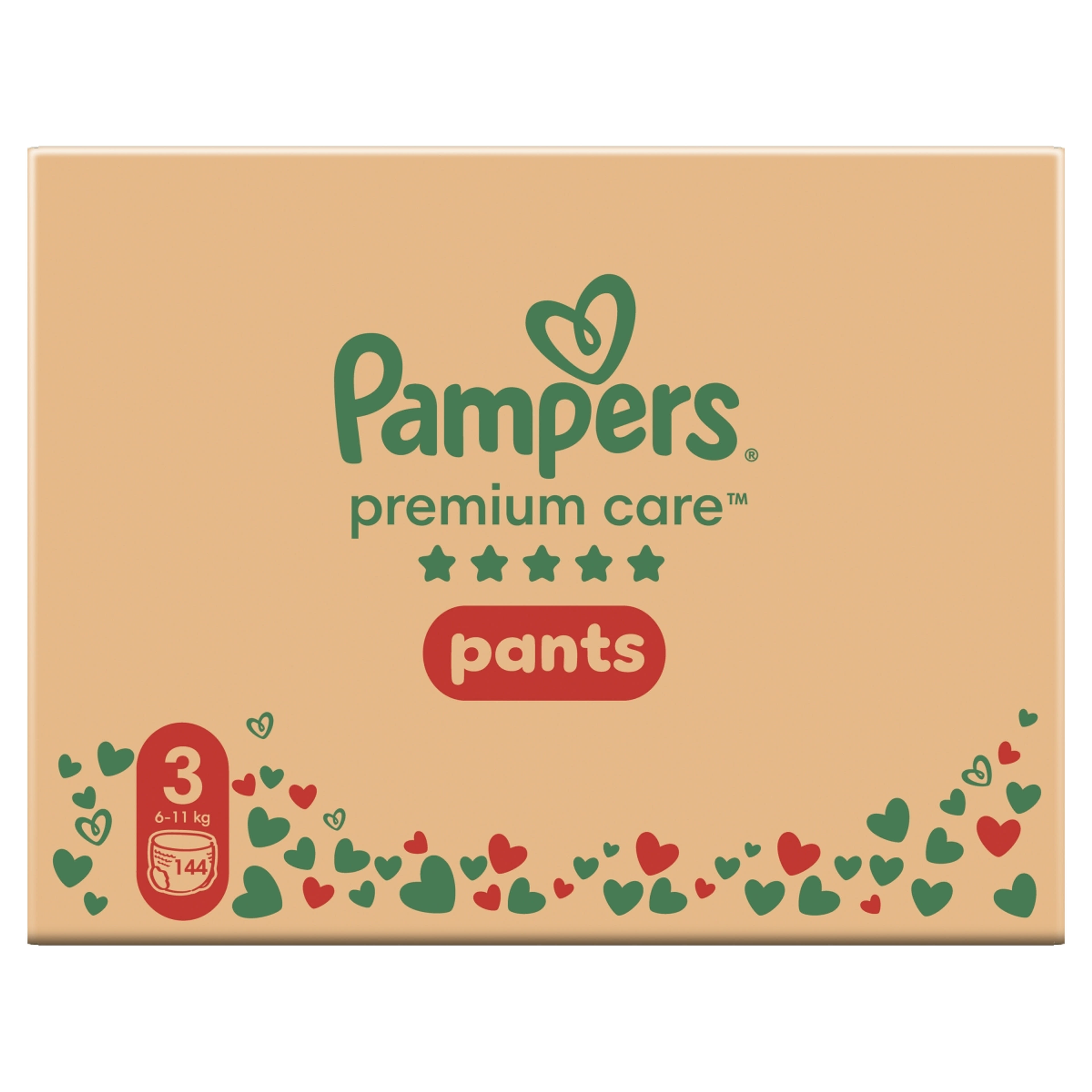 Pampers Premium Care bugyipelenka 3-as 6-11 kg - 144 db