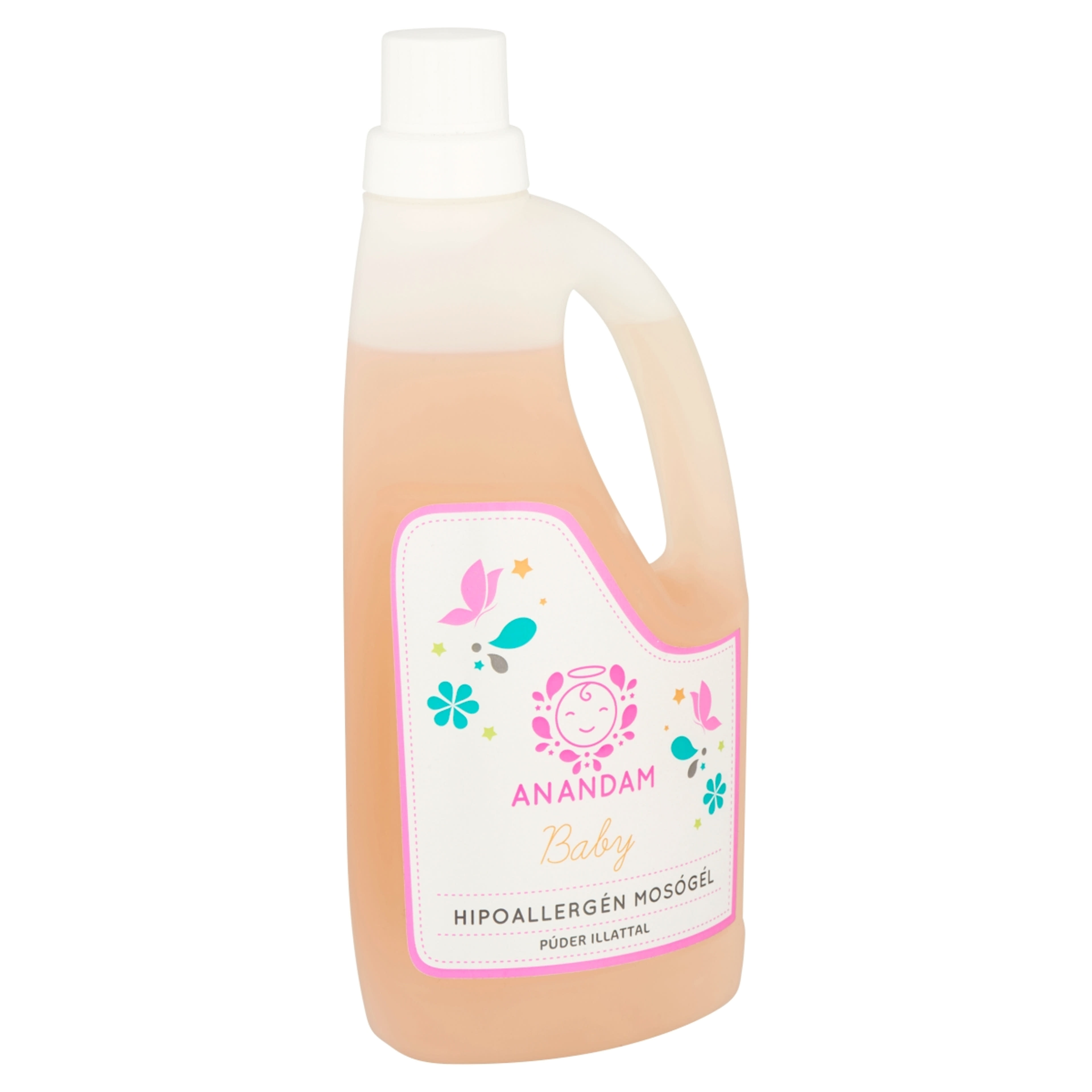 Anandam baby 3 hónapos kortól hipoallergén mosógél, púder - 1000 ml-2