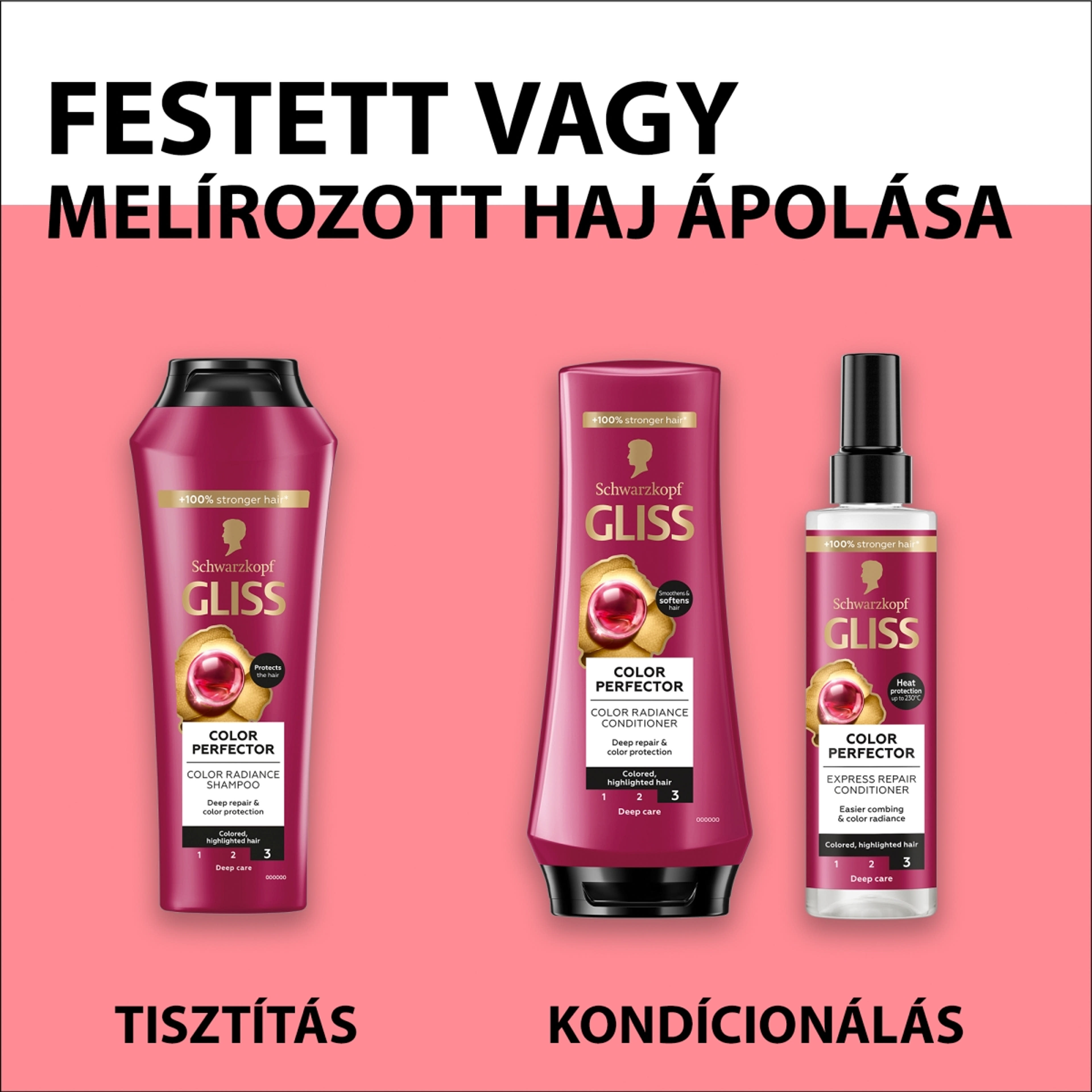 Gliss Express Repair - Ragyogó szín és védelem hajregeneráló balzsam - 200 ml-6