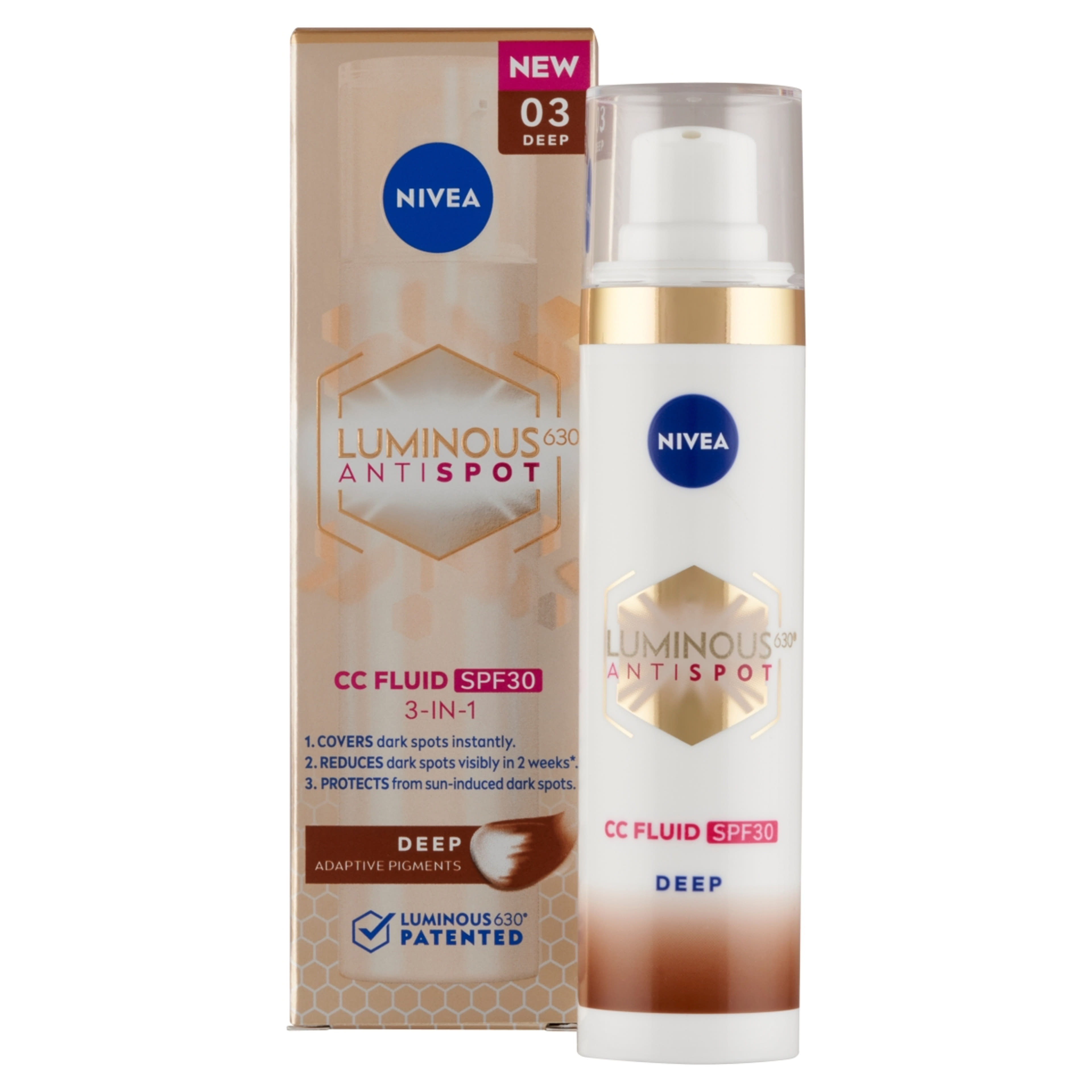 NIVEA Cellular Luminous630 sötét pigmentfoltok elleni CC fluid FF30 - 40 ml-2